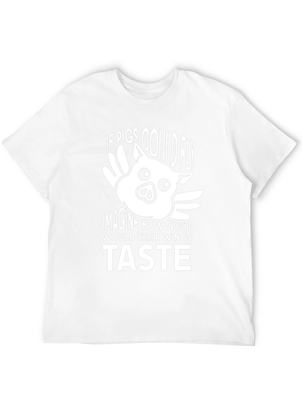 Funny Pig Wings Graphic T-Shirt - Unisex Black Tee