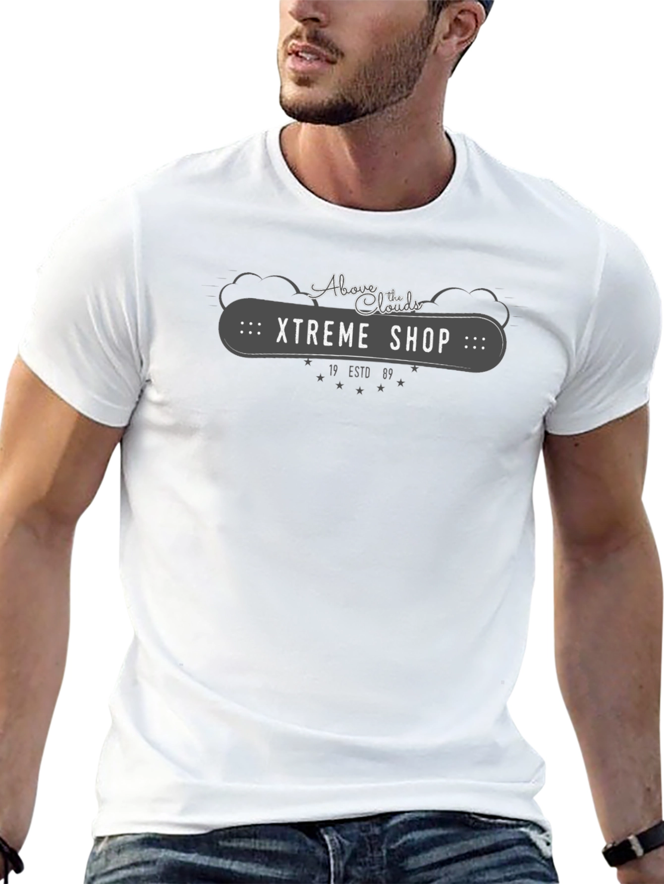 Above the Clouds Xtreme Shop Black T-Shirt