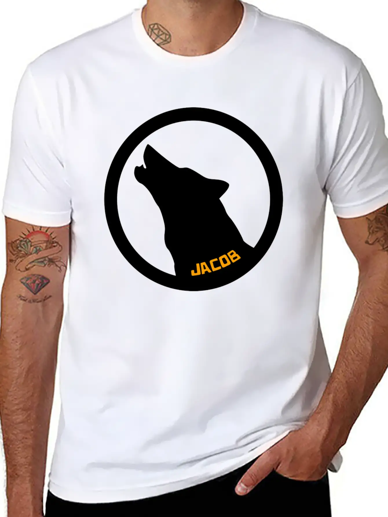 Wolf Basic Graphic T-Shirt – Daily Comfort In Soft Cotton