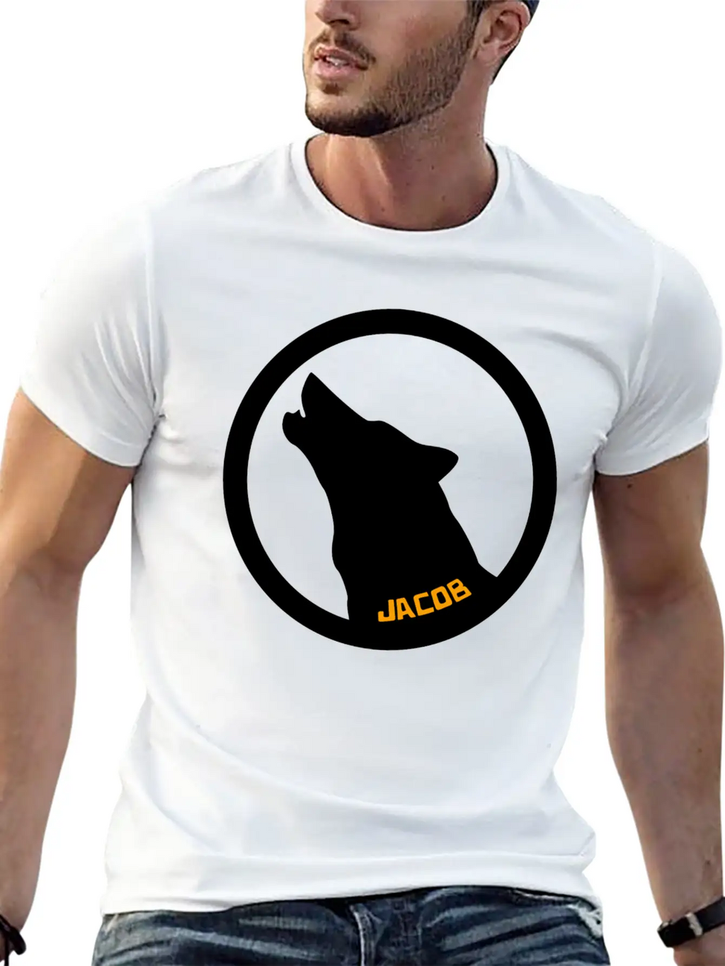 Wolf Basic Graphic T-Shirt – Daily Comfort In Soft Cotton