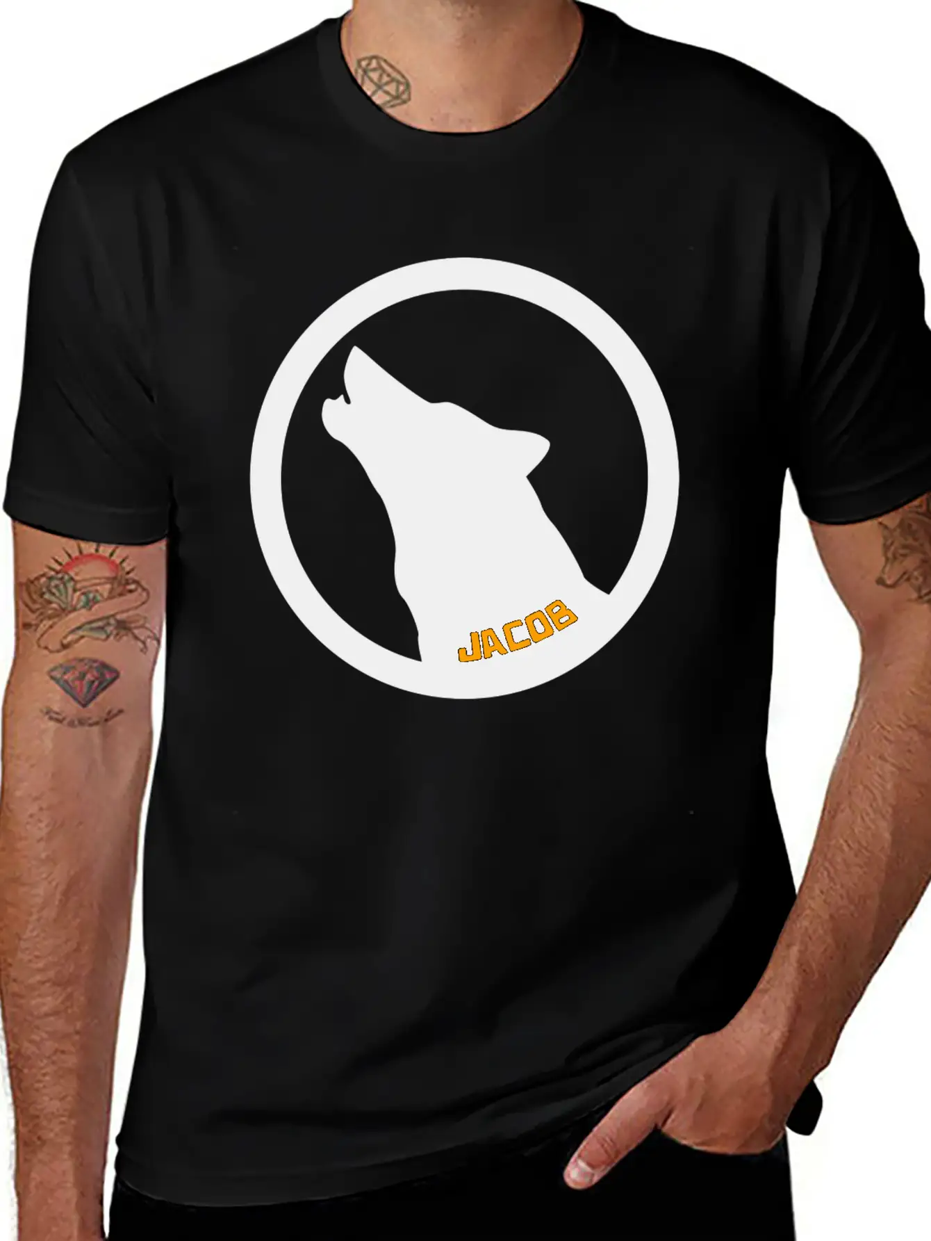 Wolf Basic Graphic T-Shirt – Daily Comfort In Soft Cotton