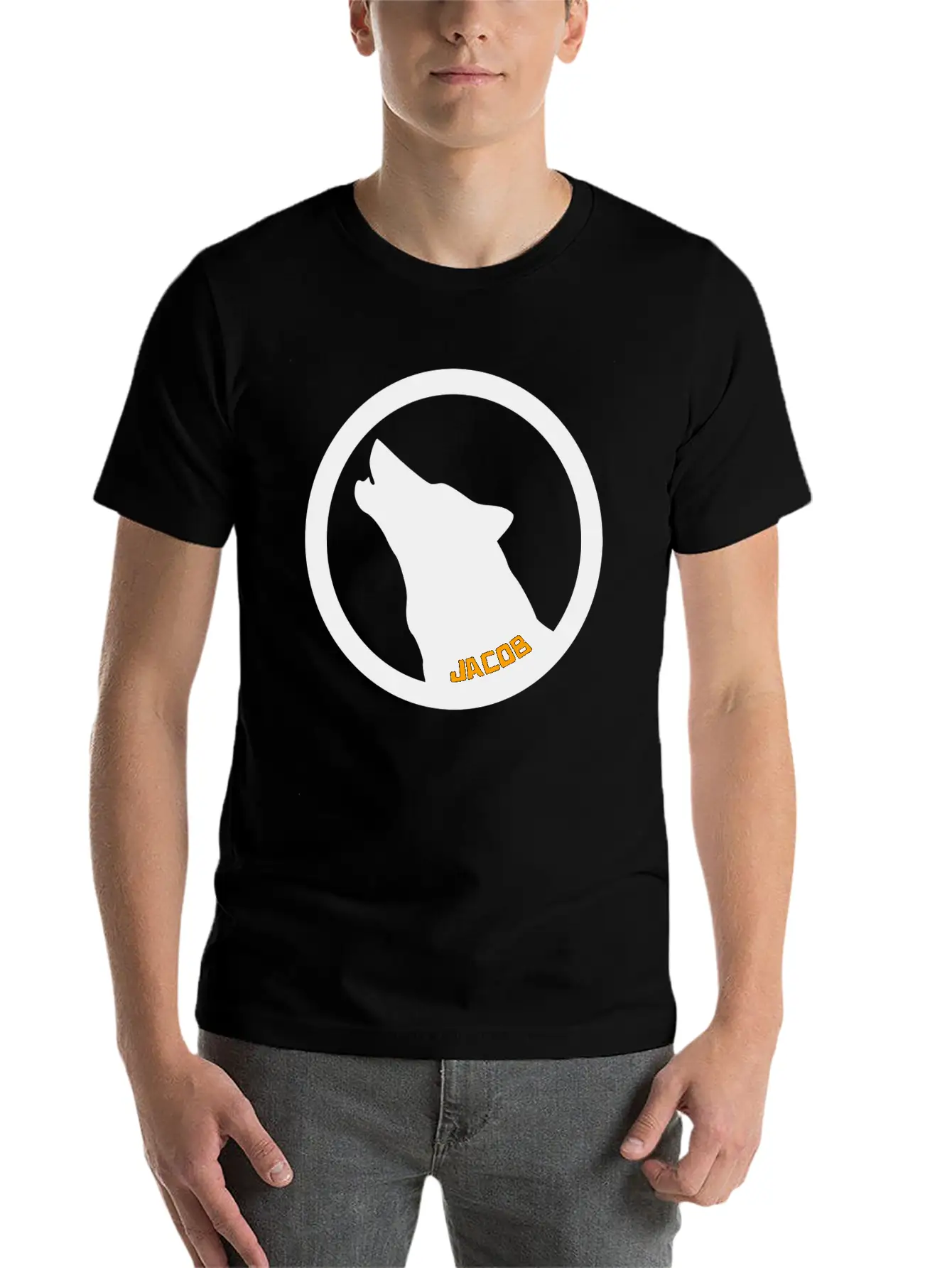 Wolf Basic Graphic T-Shirt – Daily Comfort In Soft Cotton
