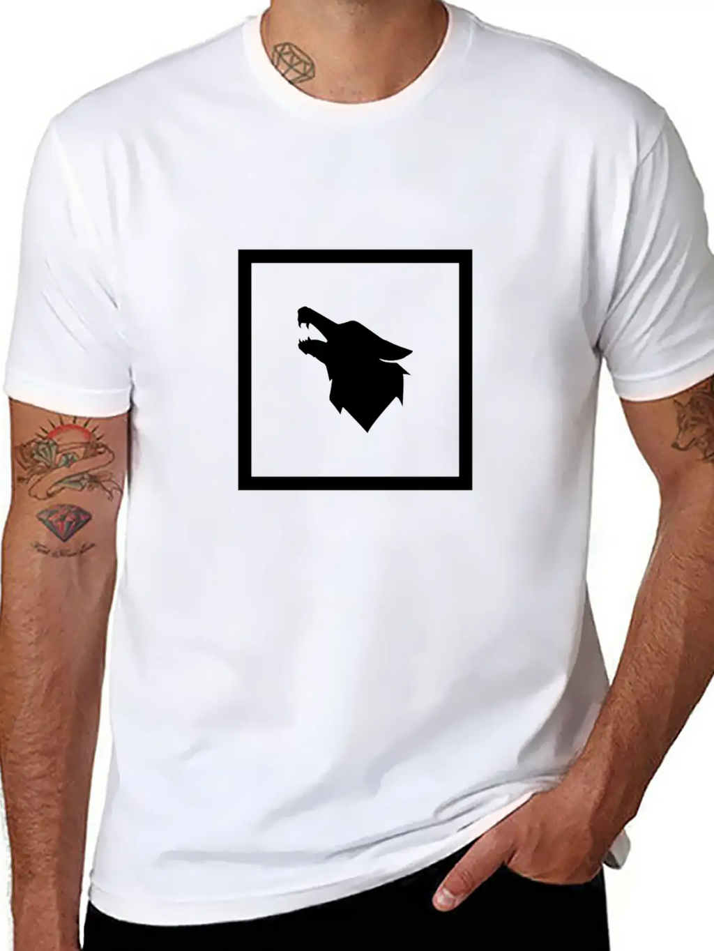 Wolf BoW Breathable Graphic T-Shirt – Perfect For Casual Days