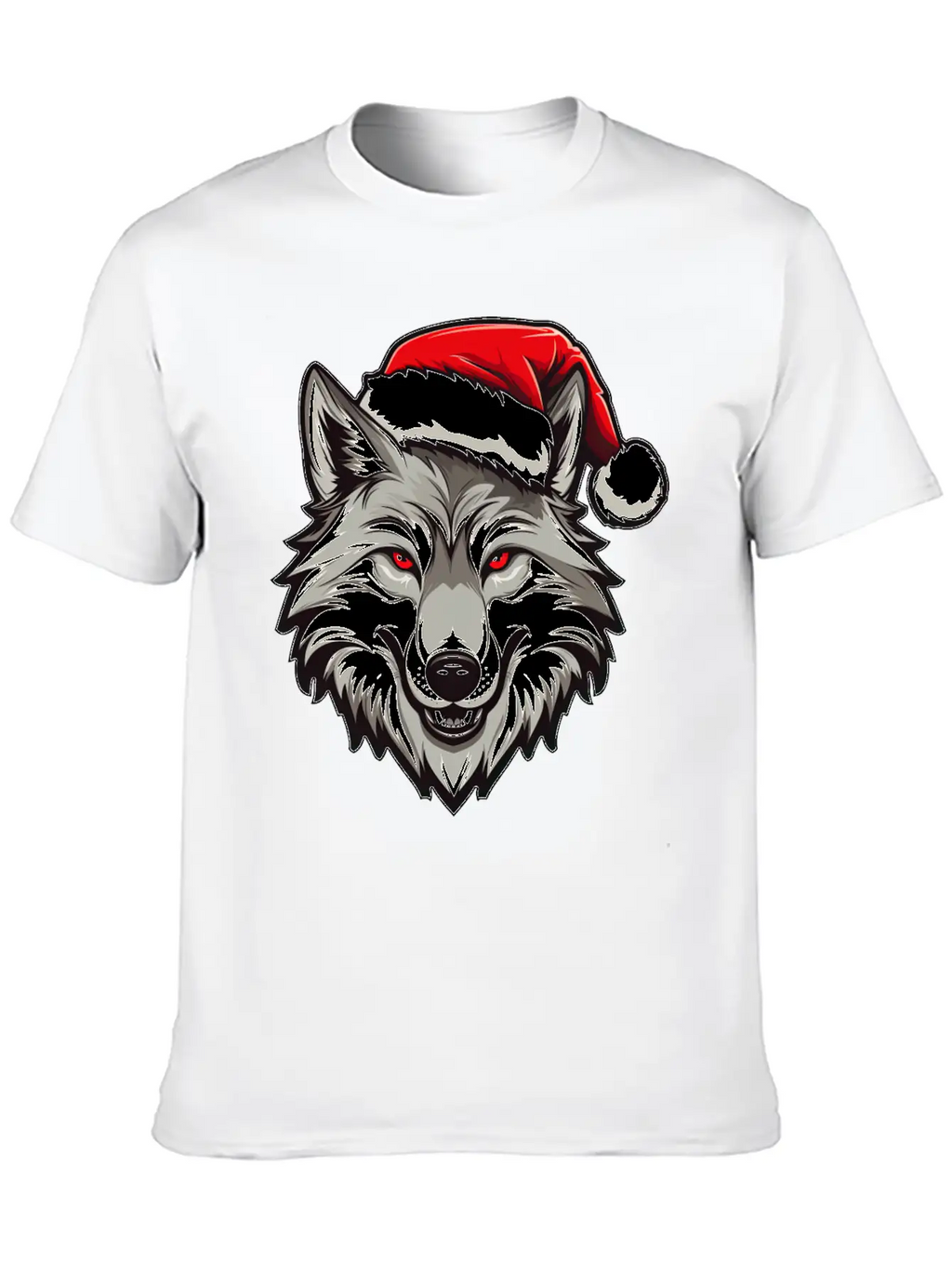 Wolf Christmas Stylish Everyday T-Shirt – Unisex Basic Cotton Tee
