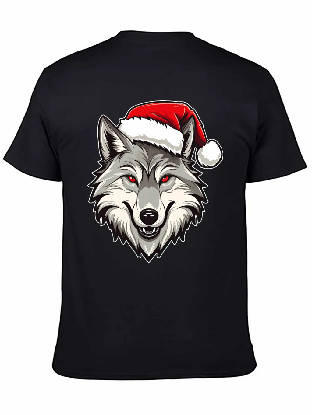 Wolf Christmas Stylish Everyday T-Shirt – Unisex Basic Cotton Tee