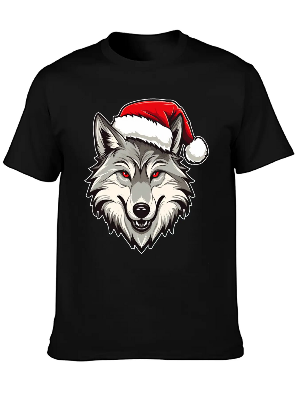 Wolf Christmas Stylish Everyday T-Shirt – Unisex Basic Cotton Tee