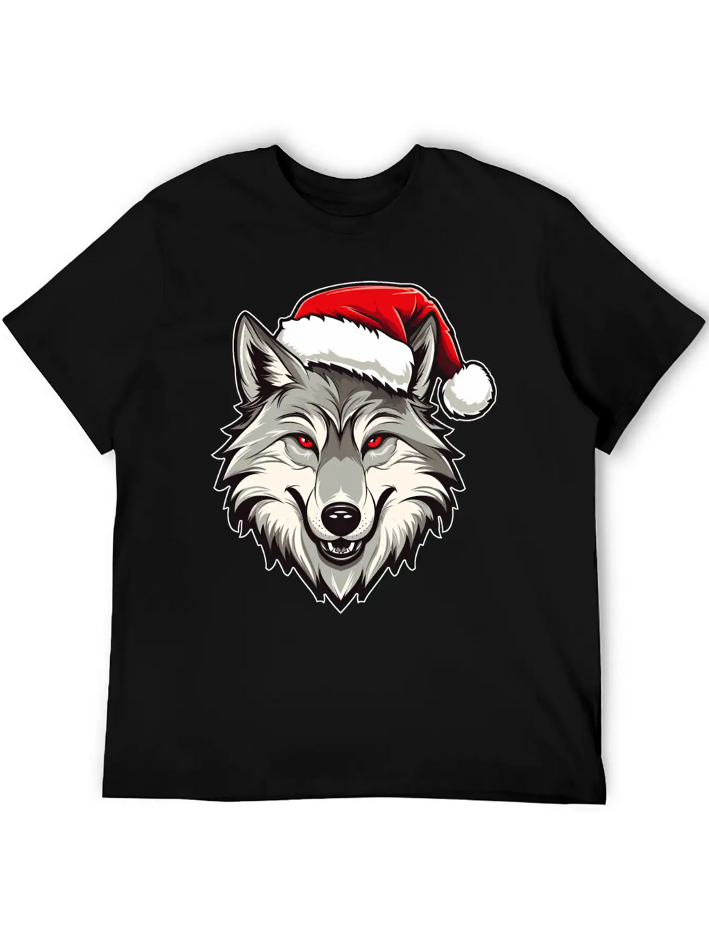 Wolf Christmas Stylish Everyday T-Shirt – Unisex Basic Cotton Tee