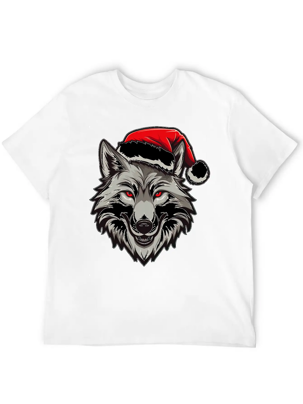 Wolf Christmas Stylish Everyday T-Shirt – Unisex Basic Cotton Tee