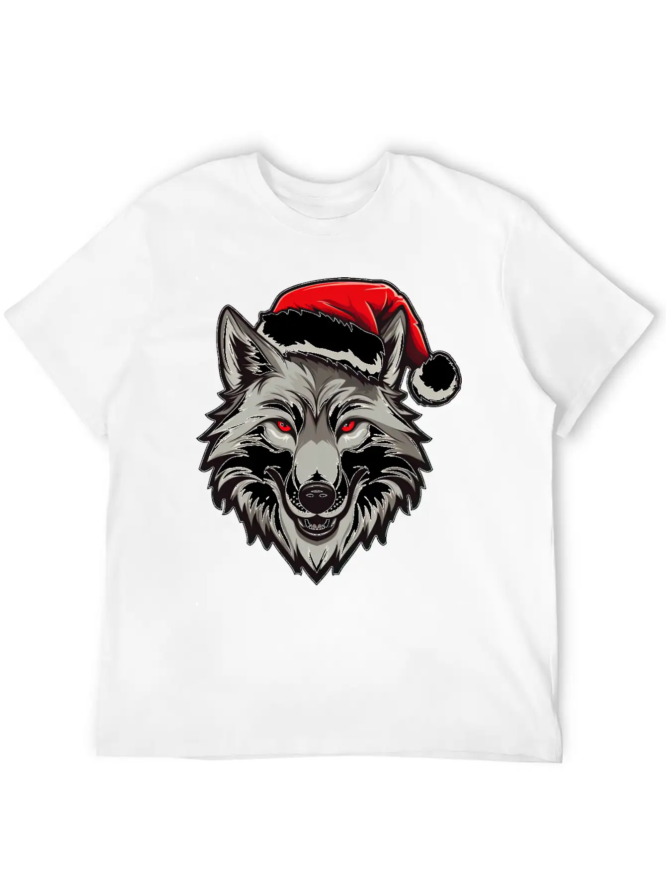 Wolf Christmas Stylish Everyday T-Shirt – Unisex Basic Cotton Tee