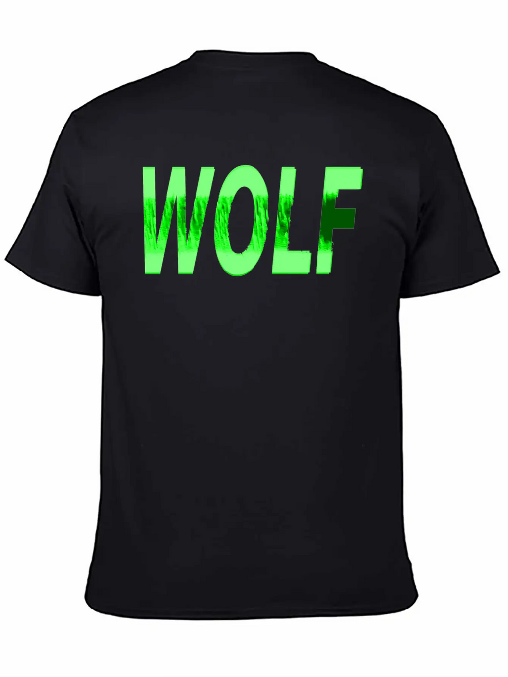 Wolf Design Texture Series Green Steel Relaxed Everyday Tee – Lightweight And Durable Cotton