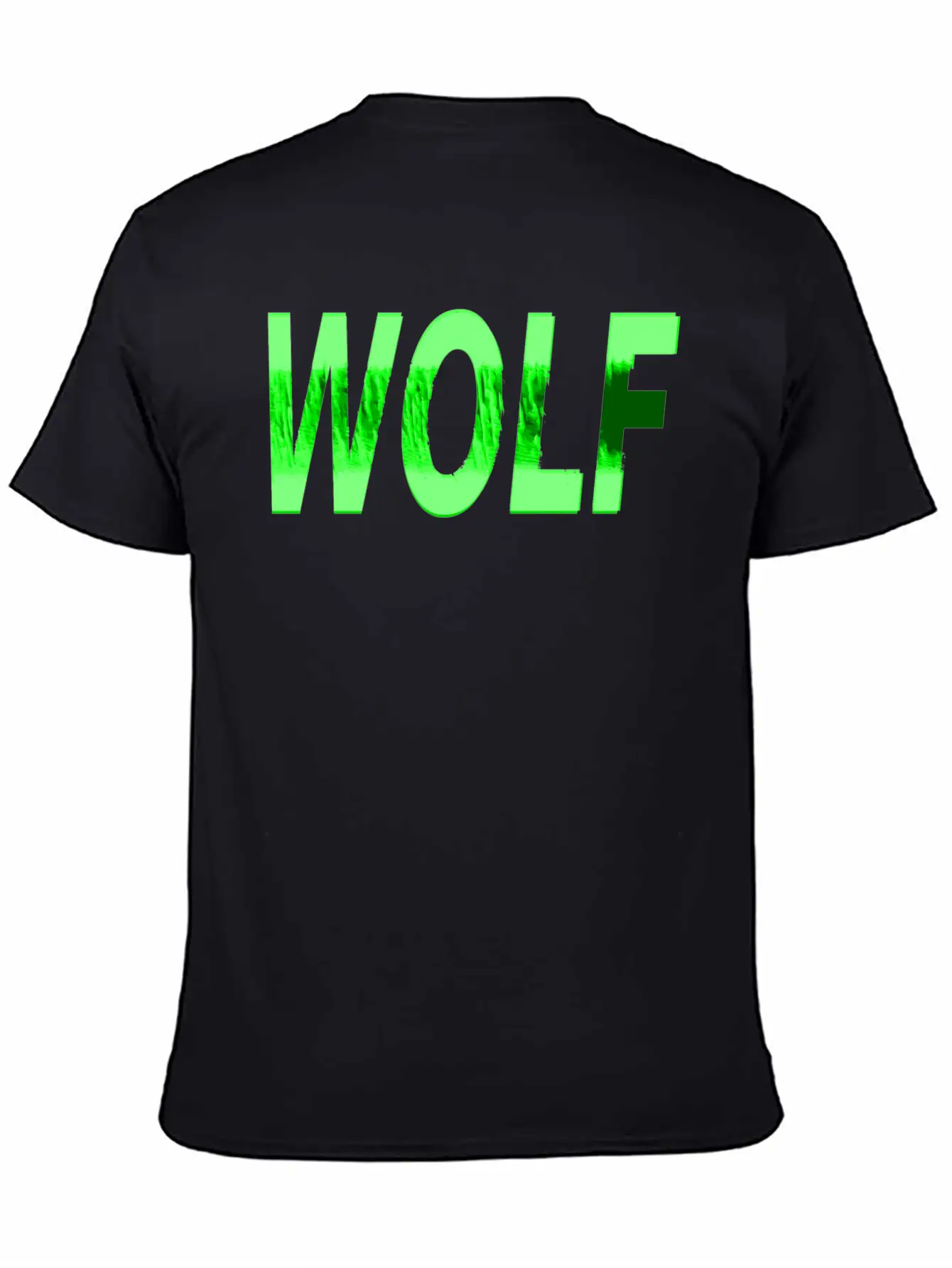 Wolf Design Texture Series Green Steel Relaxed Everyday Tee – Lightweight And Durable Cotton