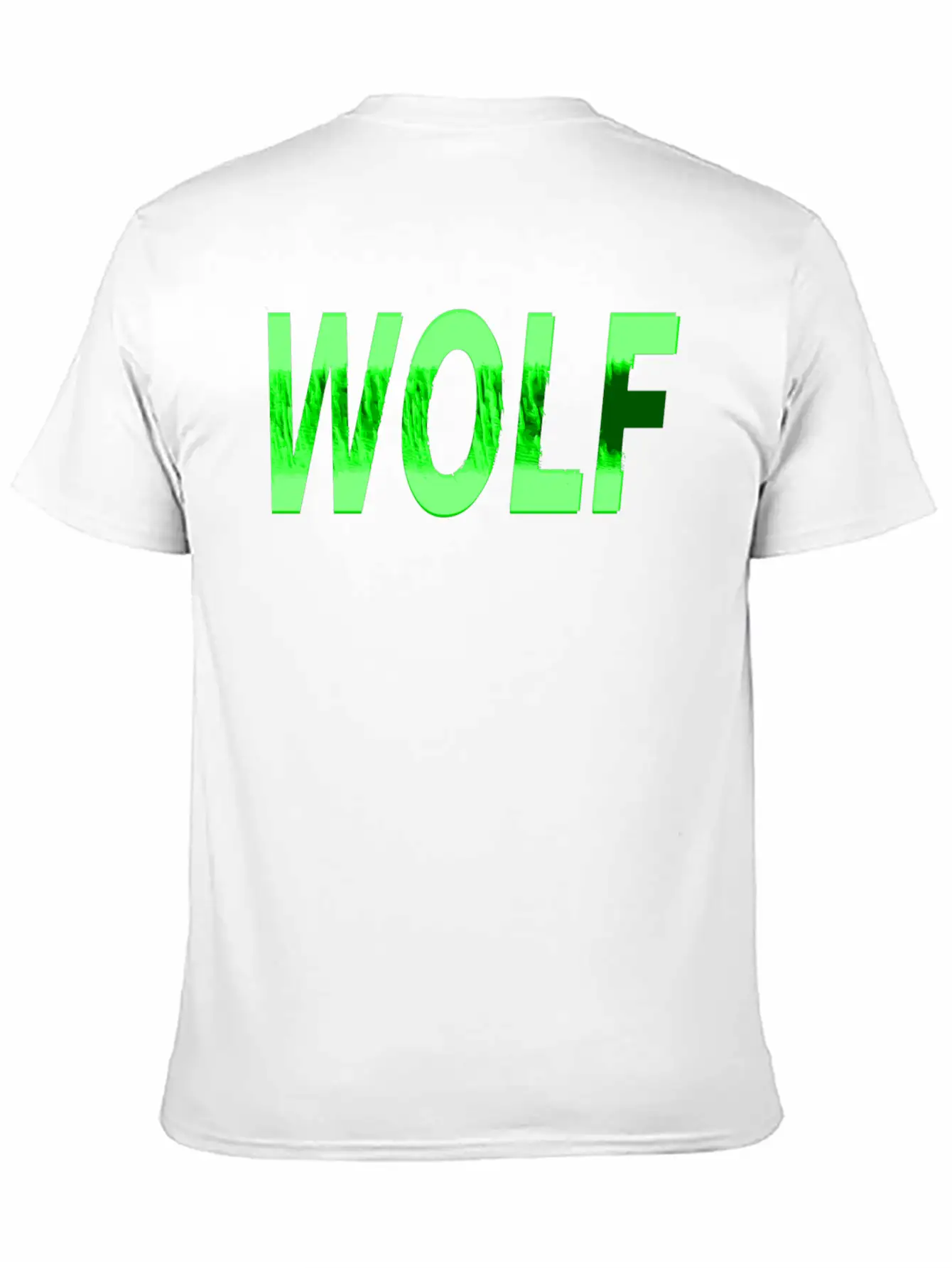 Wolf Design Texture Series Green Steel Relaxed Everyday Tee – Lightweight And Durable Cotton