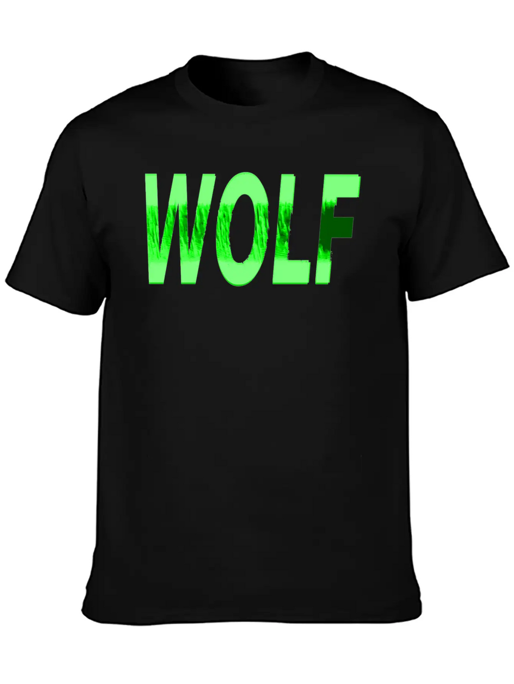 Wolf Design Texture Series Green Steel Relaxed Everyday Tee – Lightweight And Durable Cotton