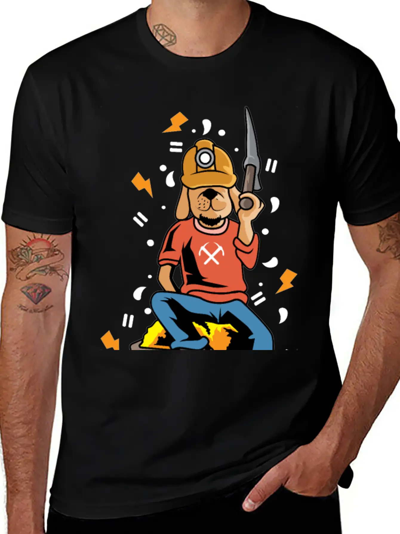 Wolf Gold Miner Mineworker Gift Timeless Short Sleeve Tee – Comfy And Minimalist Design
