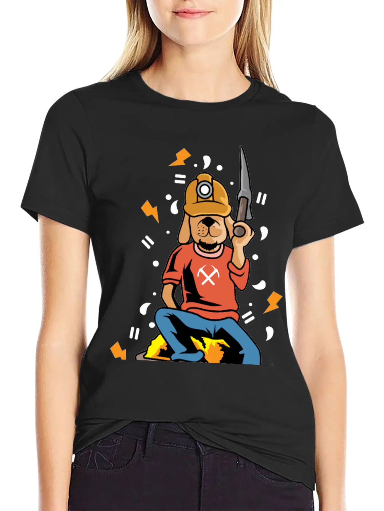 Wolf Gold Miner Mineworker Gift Timeless Short Sleeve Tee – Comfy And Minimalist Design