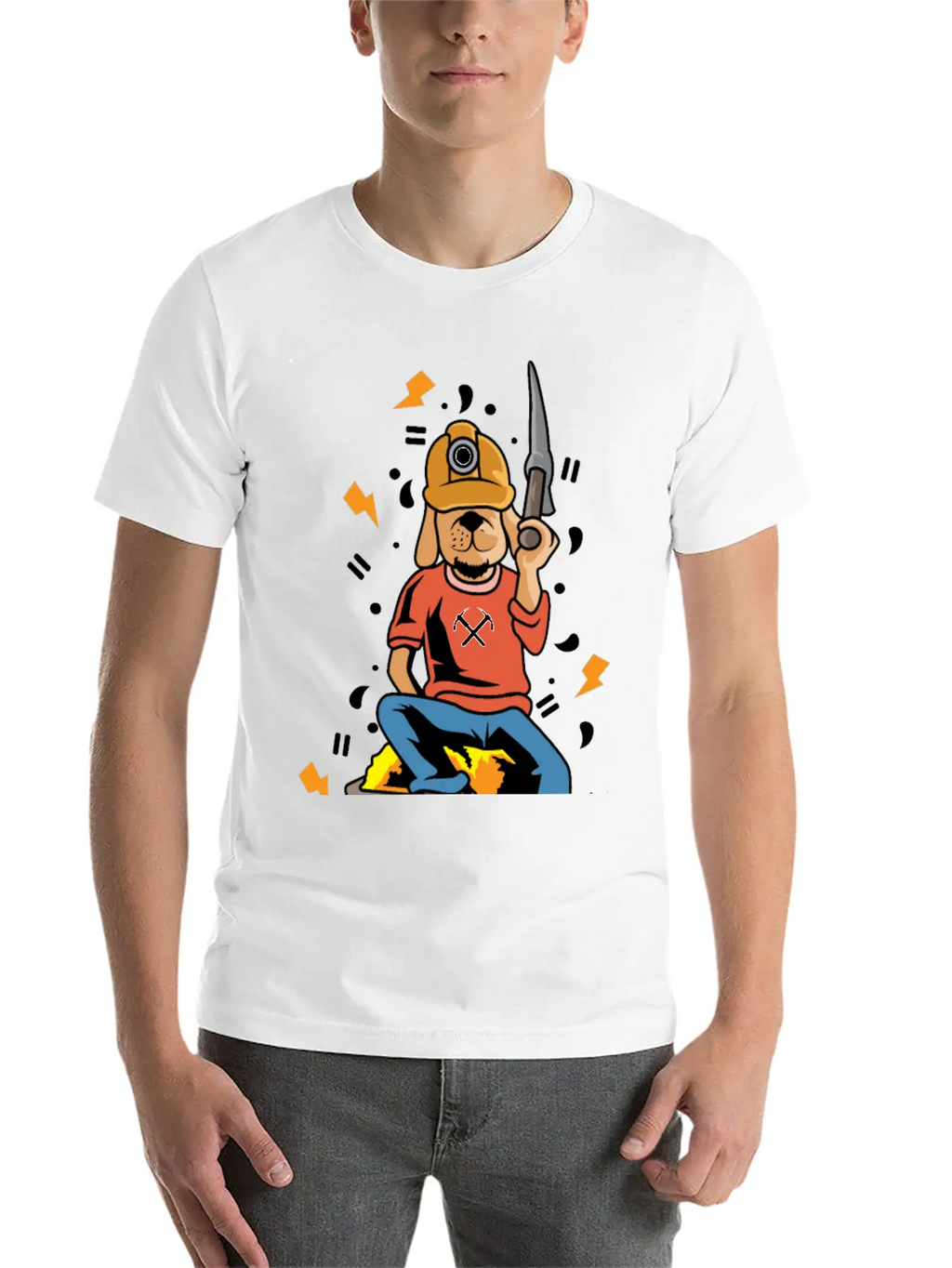 Wolf Gold Miner Mineworker Gift Timeless Short Sleeve Tee – Comfy And Minimalist Design