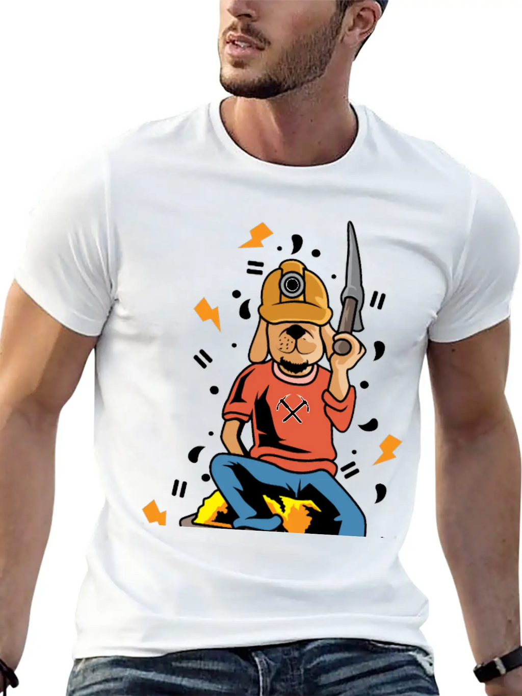 Wolf Gold Miner Mineworker Gift Timeless Short Sleeve Tee – Comfy And Minimalist Design
