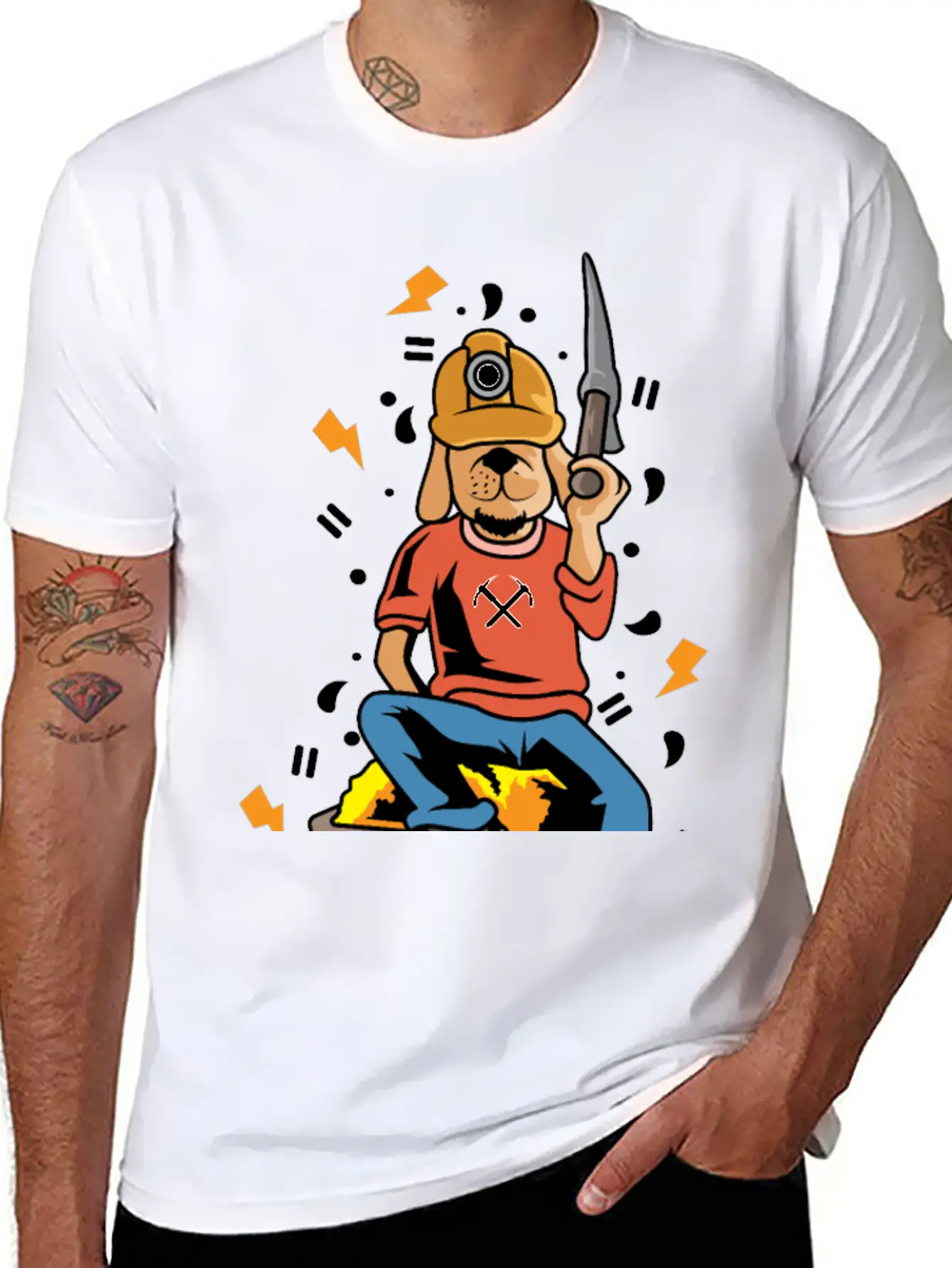 Wolf Gold Miner Mineworker Gift Timeless Short Sleeve Tee – Comfy And Minimalist Design