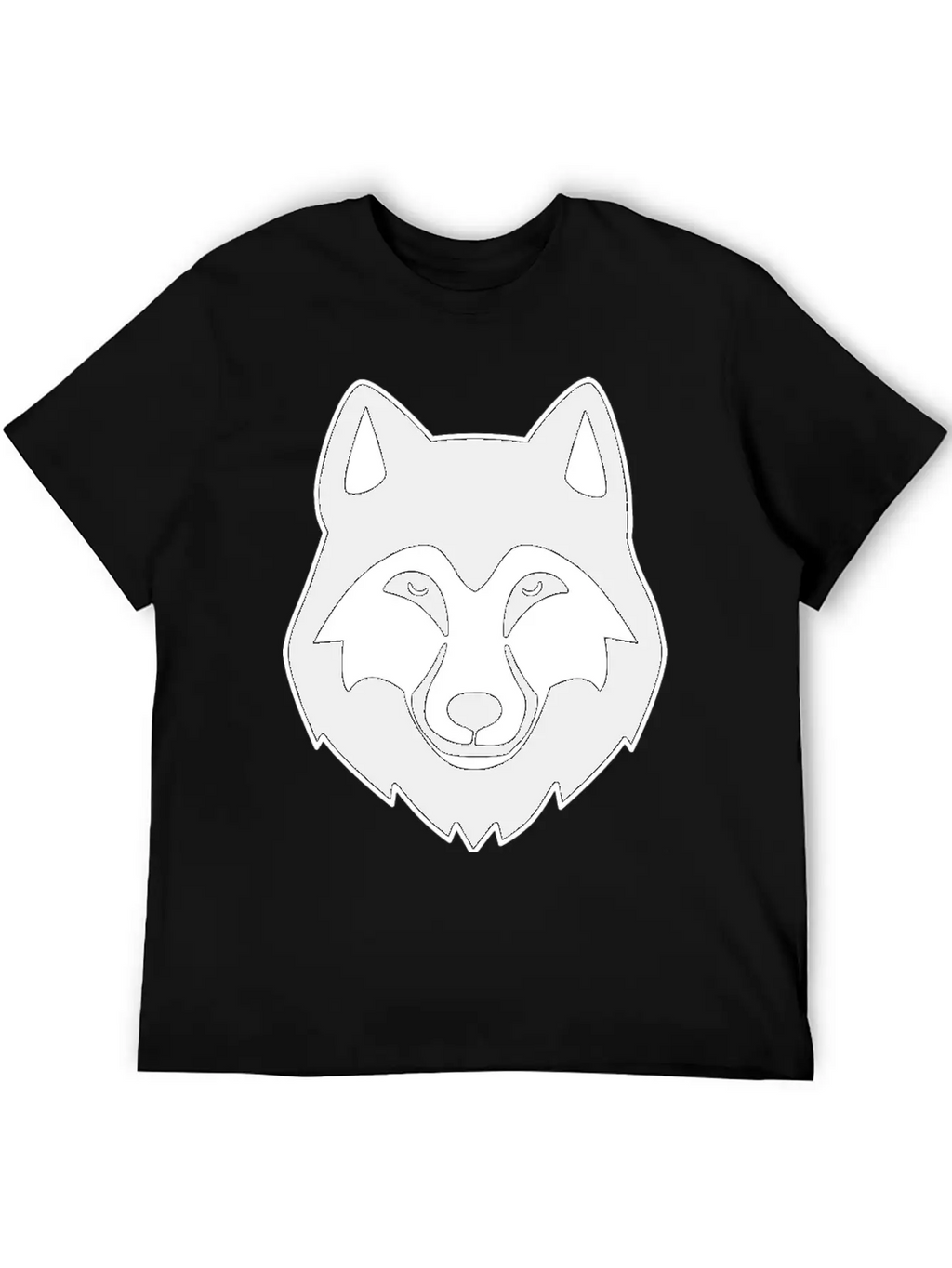Wolf Head Basic Graphic T-Shirt – Daily Comfort In Soft Cotton