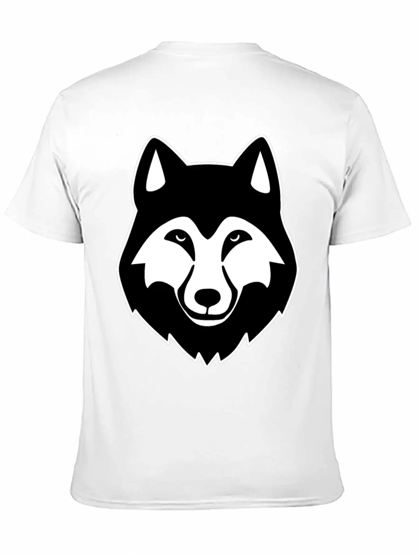 Wolf Head Basic Graphic T-Shirt – Daily Comfort In Soft Cotton
