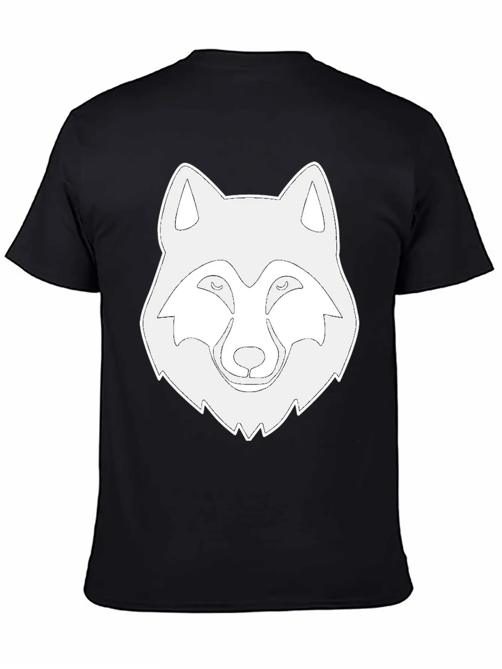 Wolf Head Basic Graphic T-Shirt – Daily Comfort In Soft Cotton