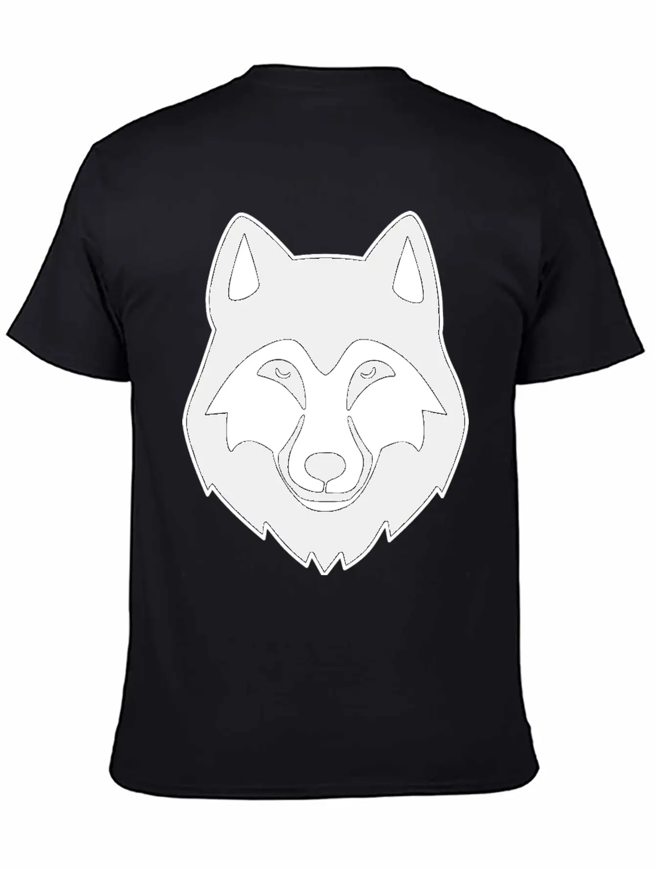 Wolf Head Basic Graphic T-Shirt – Daily Comfort In Soft Cotton