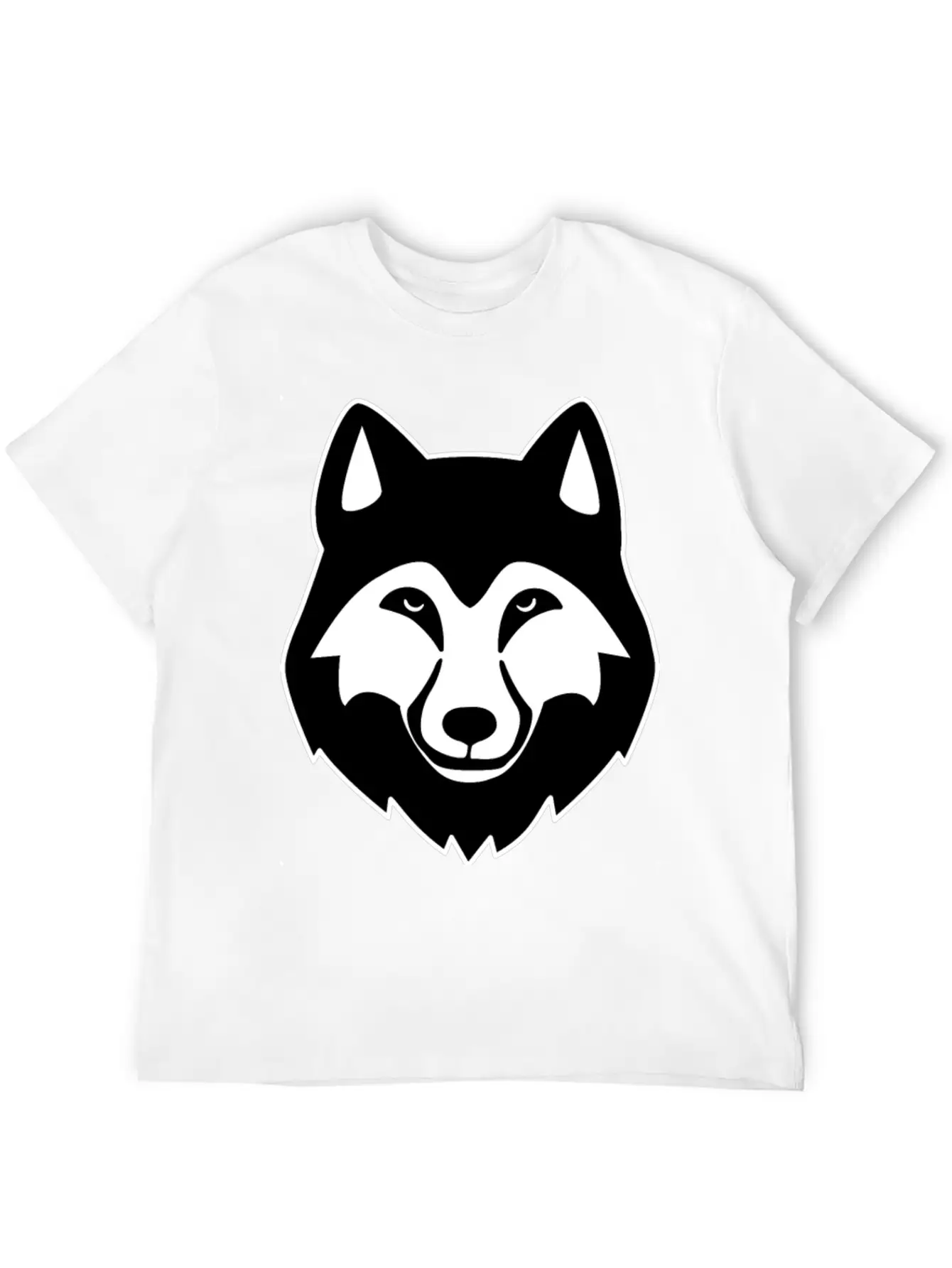Wolf Head Basic Graphic T-Shirt – Daily Comfort In Soft Cotton