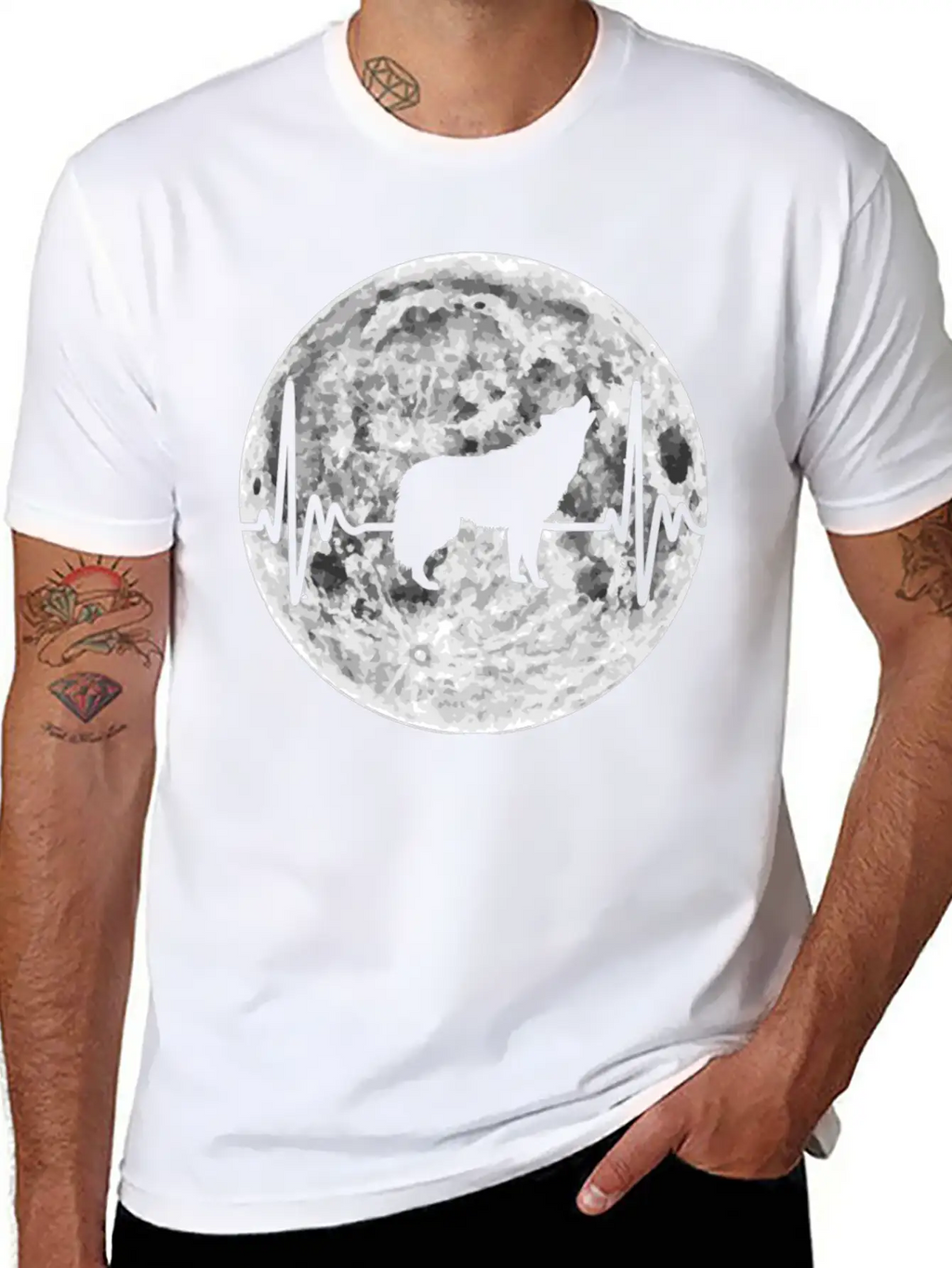 Wolf Heartbeat Wolf Pulse Gift Classic Cotton Tee – Unisex Comfort For Any Season