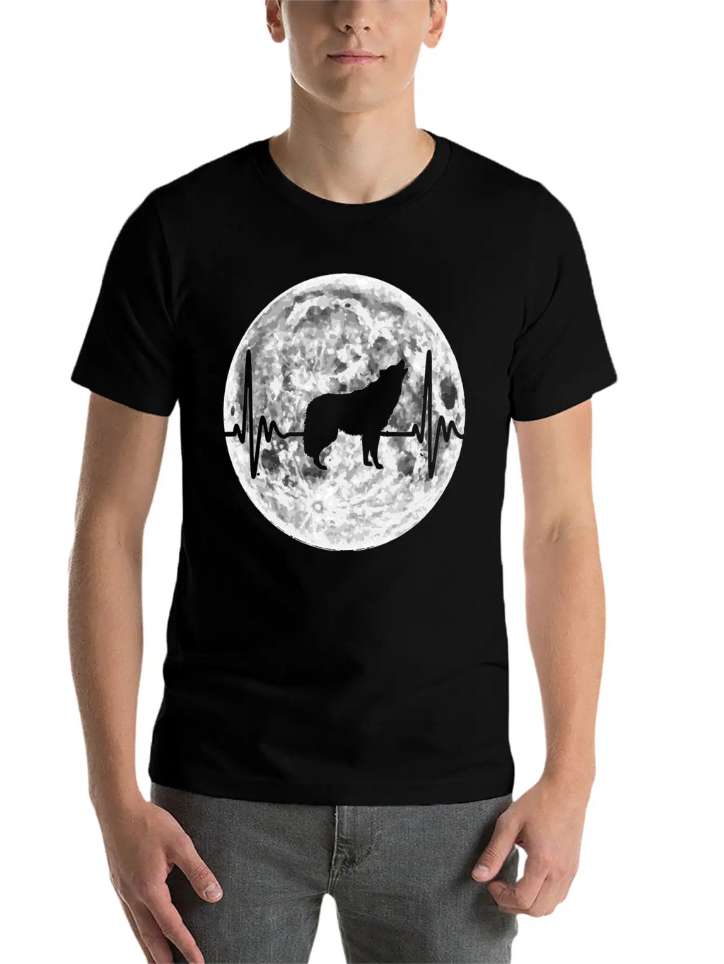 Wolf Heartbeat Wolf Pulse Gift Classic Cotton Tee – Unisex Comfort For Any Season
