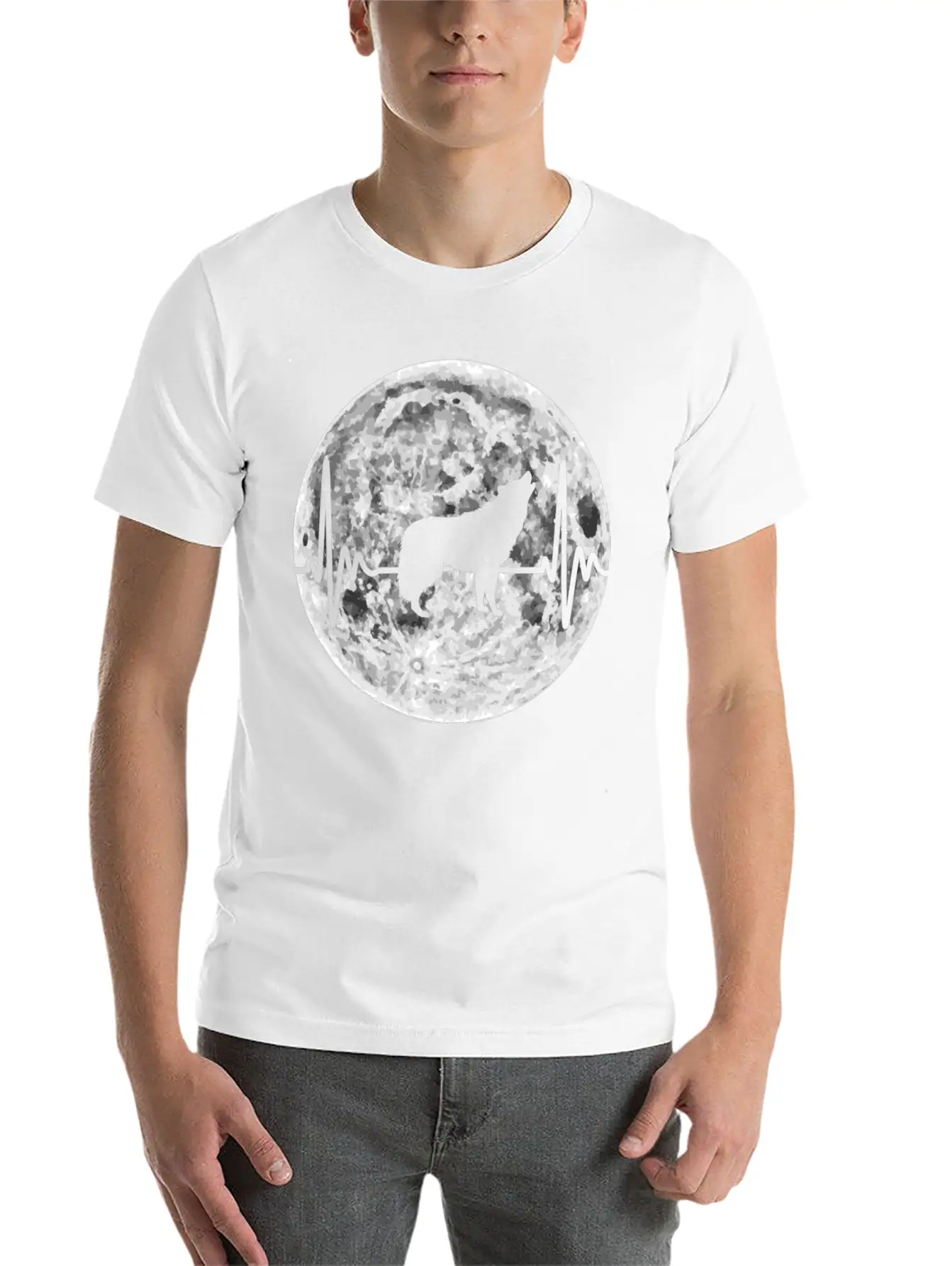 Wolf Heartbeat Wolf Pulse Gift Classic Cotton Tee – Unisex Comfort For Any Season