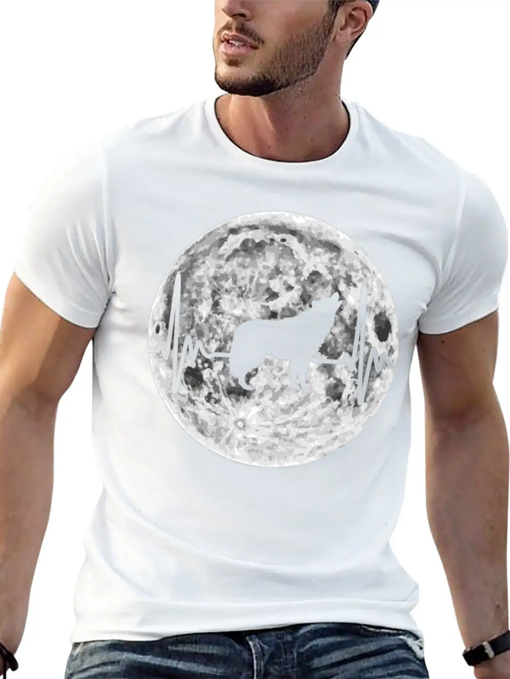 Wolf Heartbeat Wolf Pulse Gift Classic Cotton Tee – Unisex Comfort For Any Season
