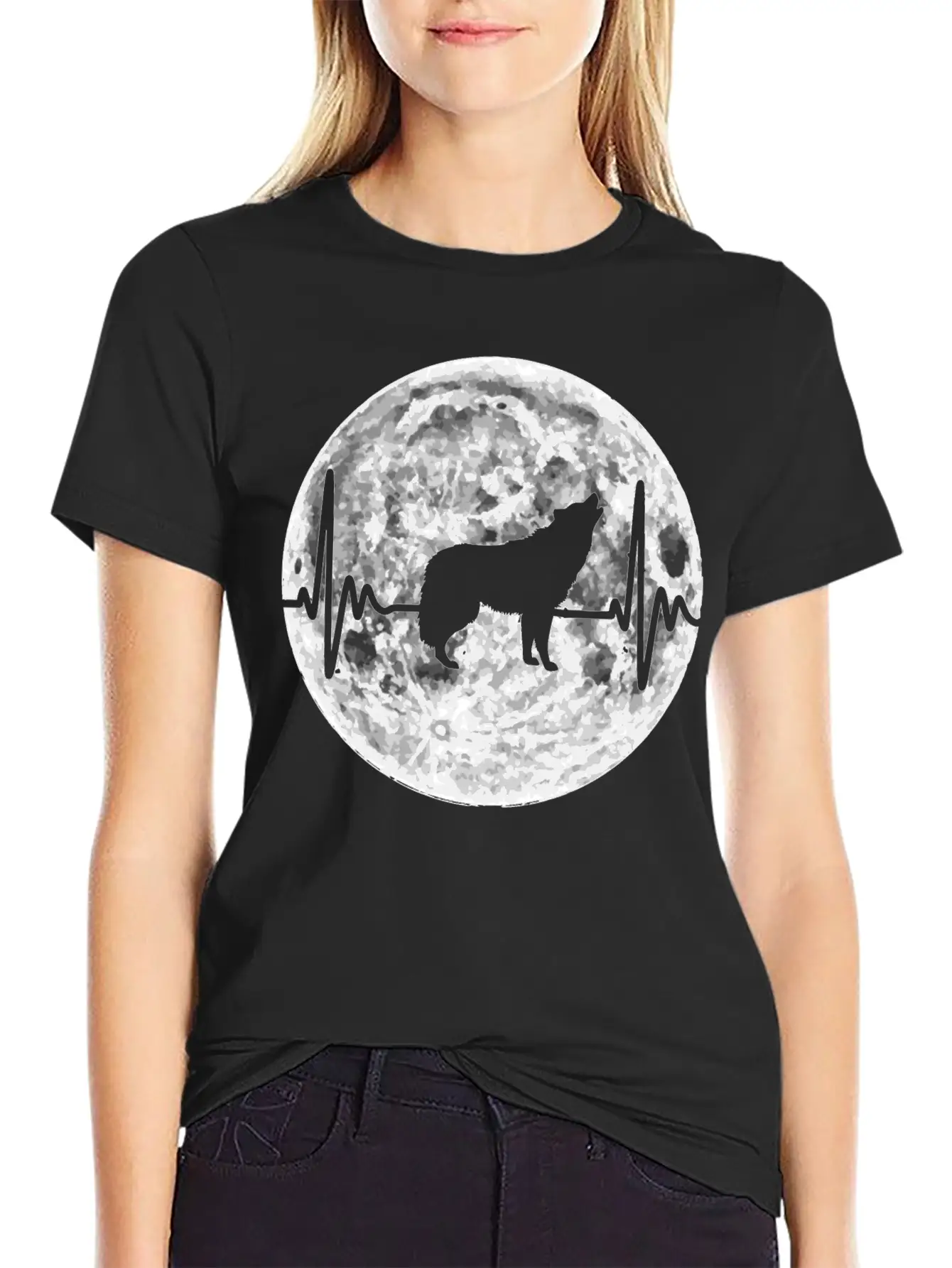 Wolf Heartbeat Wolf Pulse Gift Classic Cotton Tee – Unisex Comfort For Any Season