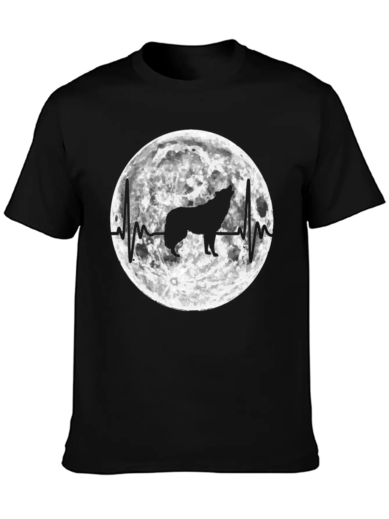 Wolf Heartbeat Wolf Pulse Gift Classic Cotton Tee – Unisex Comfort For Any Season