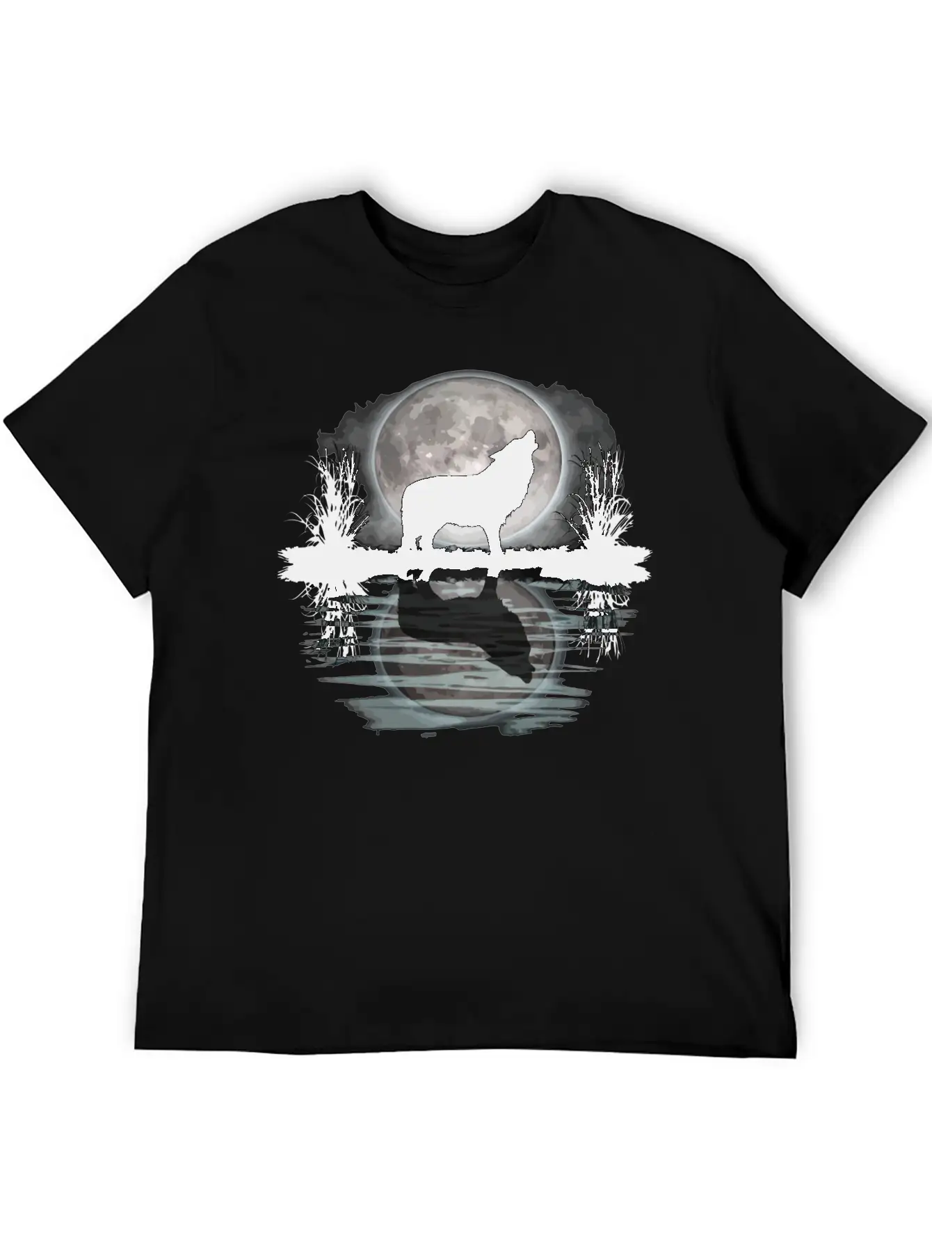 Wolf Howling At Moon Apparel Wilderness Spirit Ani Relaxed Everyday Tee – Lightweight And Durable Cotton