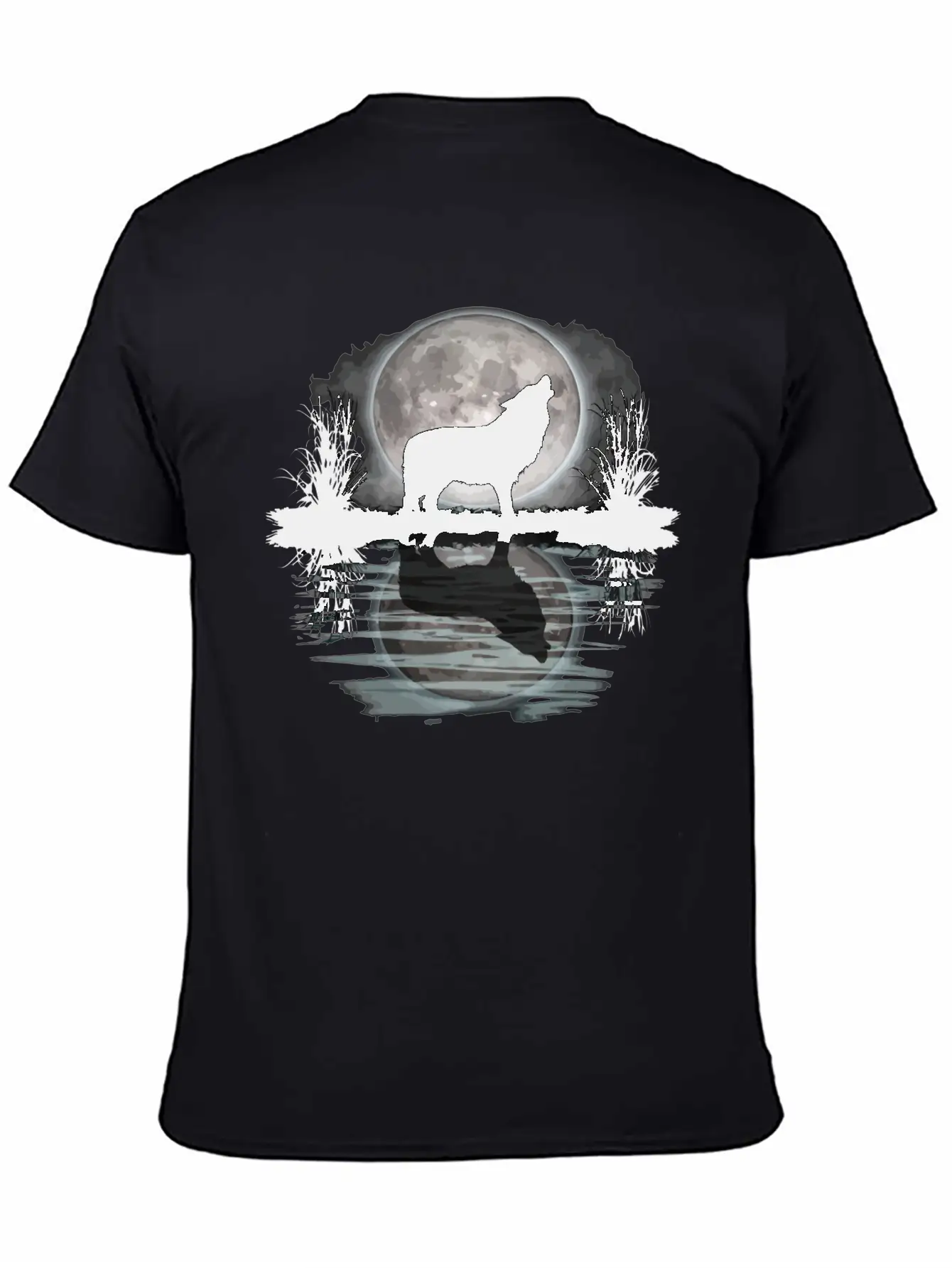 Wolf Howling At Moon Apparel Wilderness Spirit Ani Relaxed Everyday Tee – Lightweight And Durable Cotton