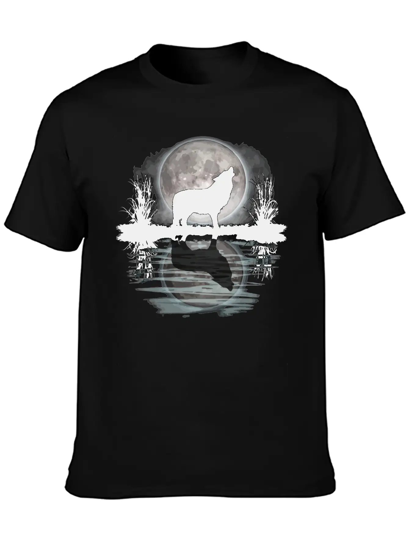 Wolf Howling At Moon Apparel Wilderness Spirit Ani Relaxed Everyday Tee – Lightweight And Durable Cotton