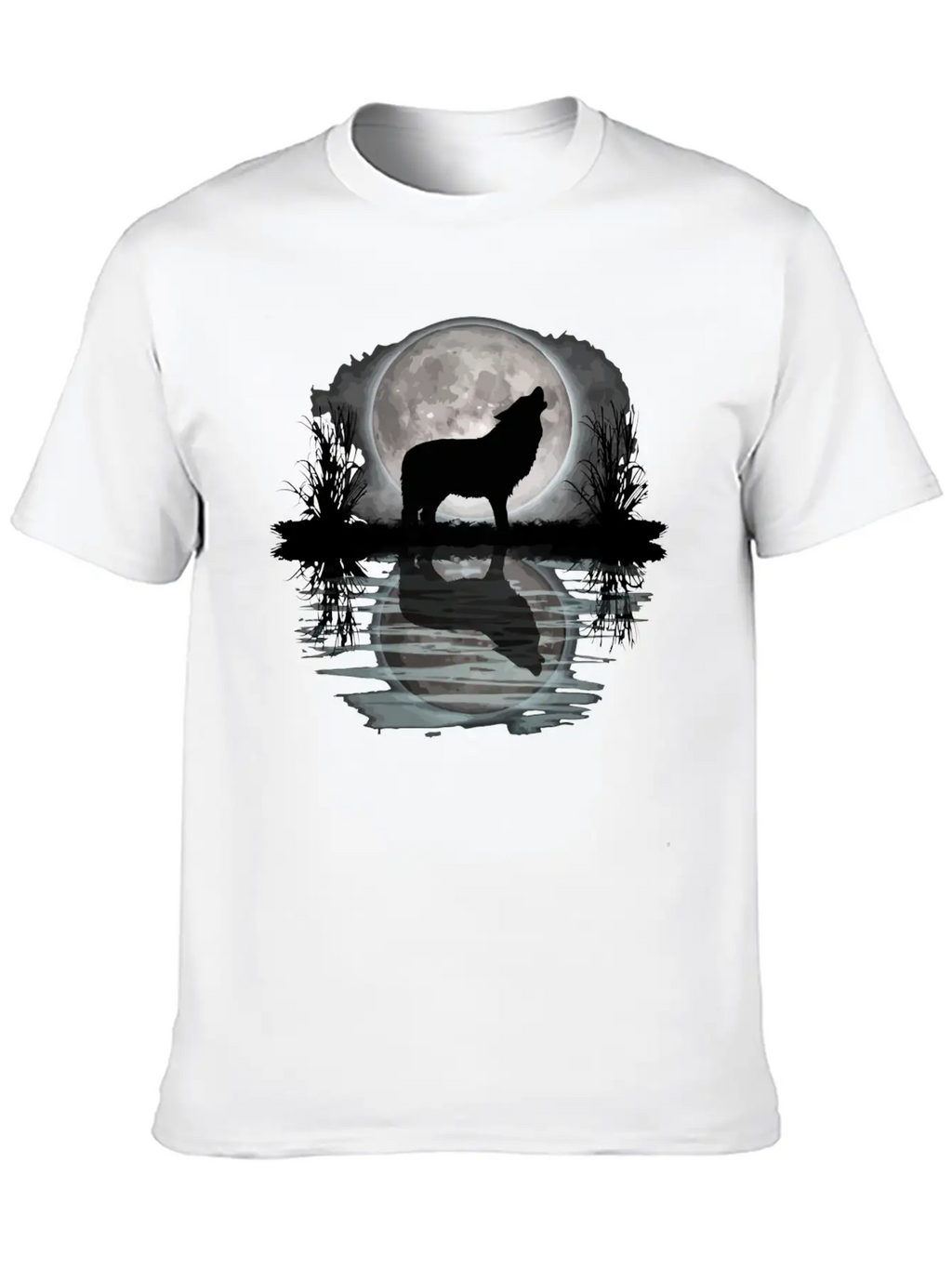Wolf Howling At Moon Apparel Wilderness Spirit Ani Relaxed Everyday Tee – Lightweight And Durable Cotton