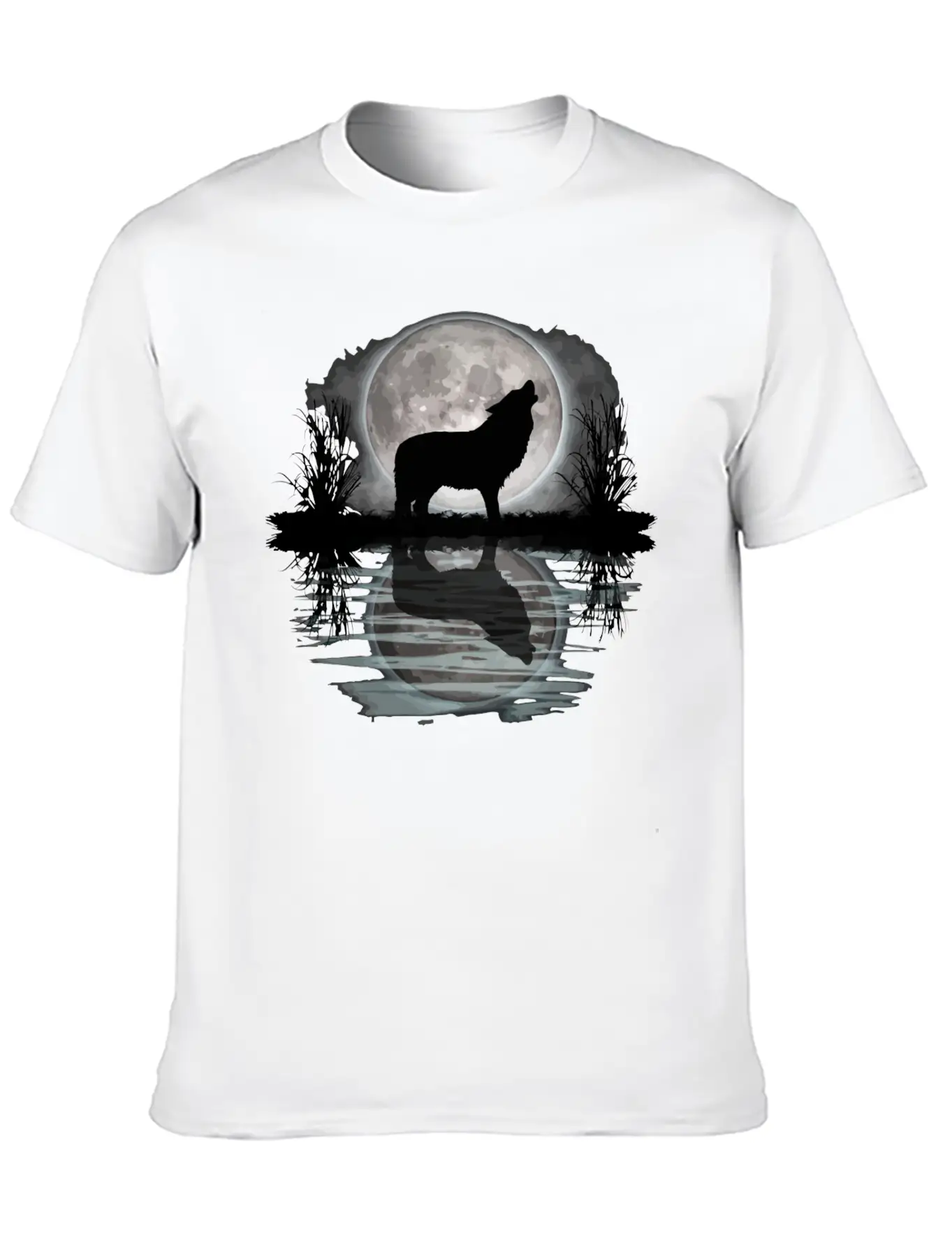 Wolf Howling At Moon Apparel Wilderness Spirit Ani Relaxed Everyday Tee – Lightweight And Durable Cotton
