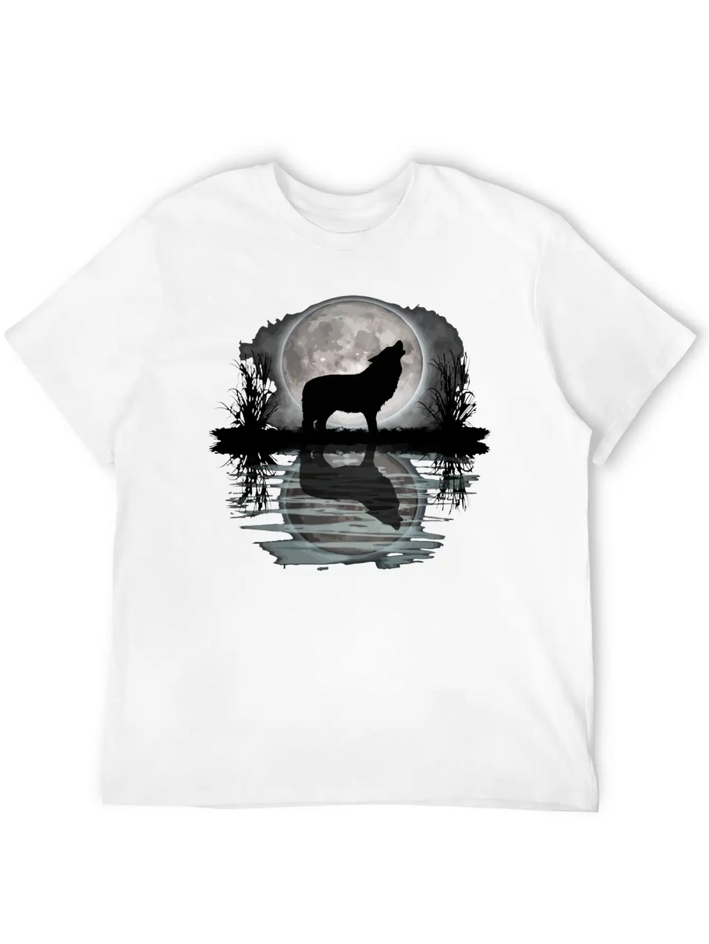 Wolf Howling At Moon Apparel Wilderness Spirit Ani Relaxed Everyday Tee – Lightweight And Durable Cotton