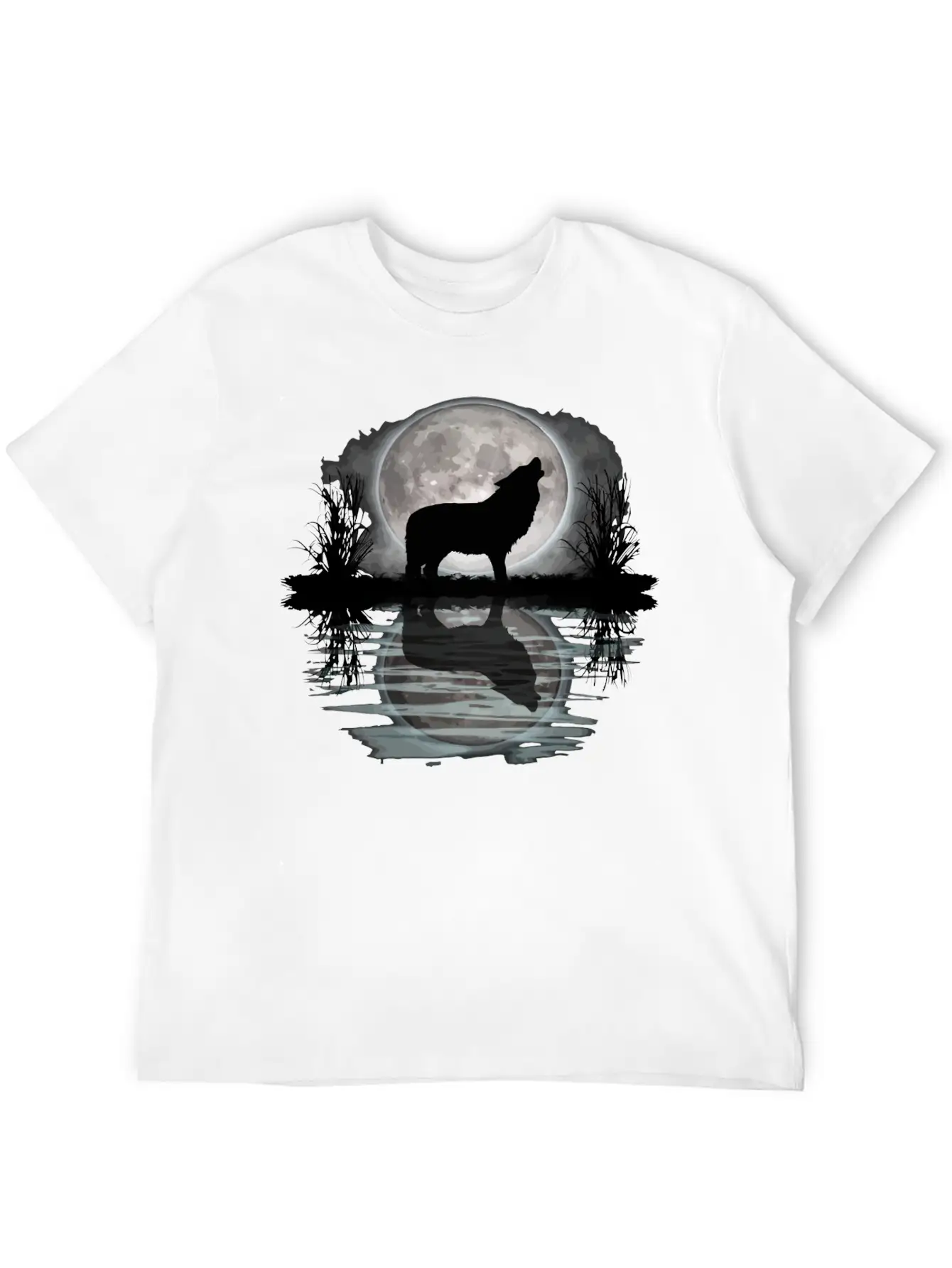 Wolf Howling At Moon Apparel Wilderness Spirit Ani Relaxed Everyday Tee – Lightweight And Durable Cotton