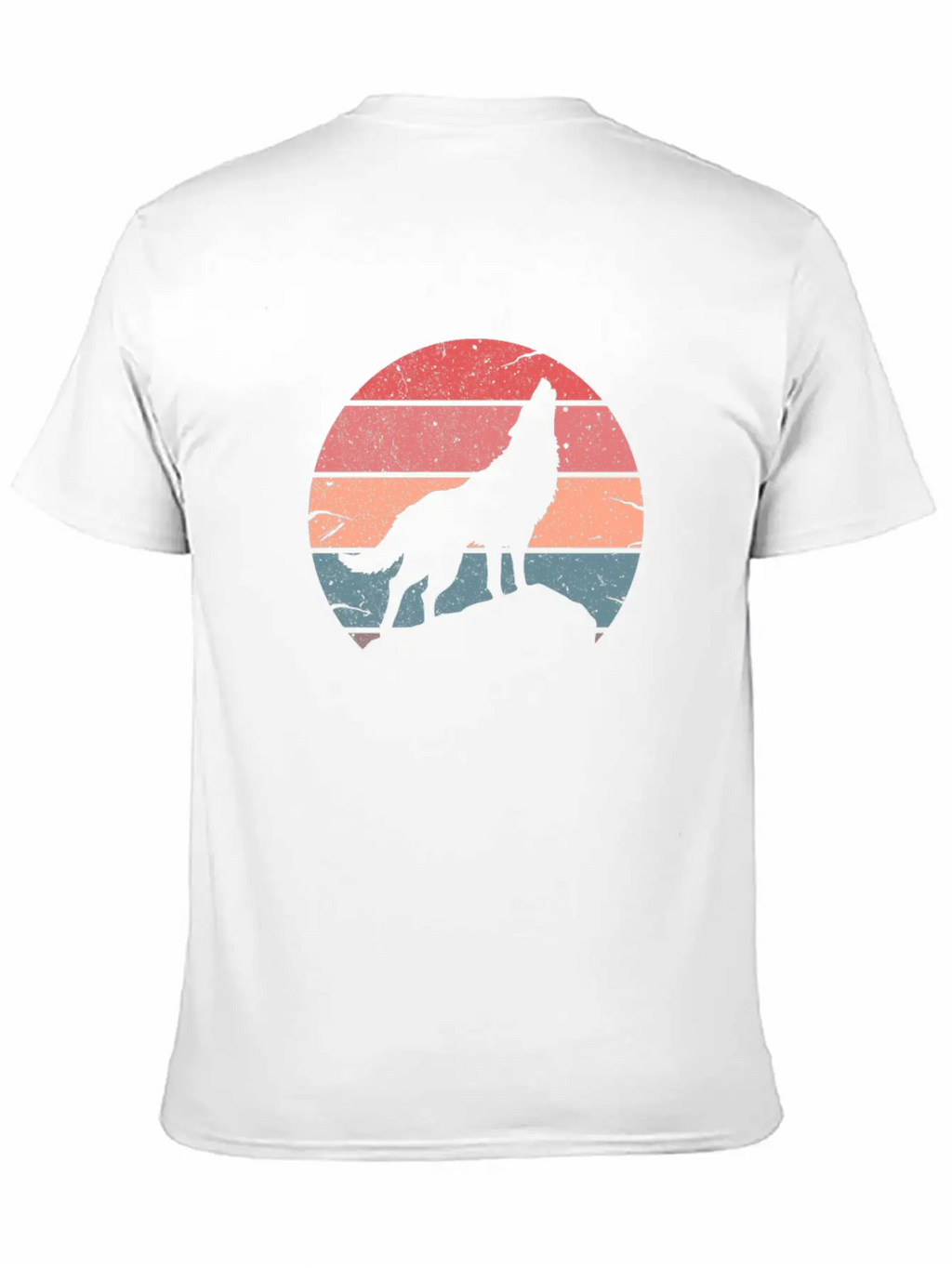 Wolf Howling Retro Relaxed Everyday Tee – Lightweight And Durable Cotton