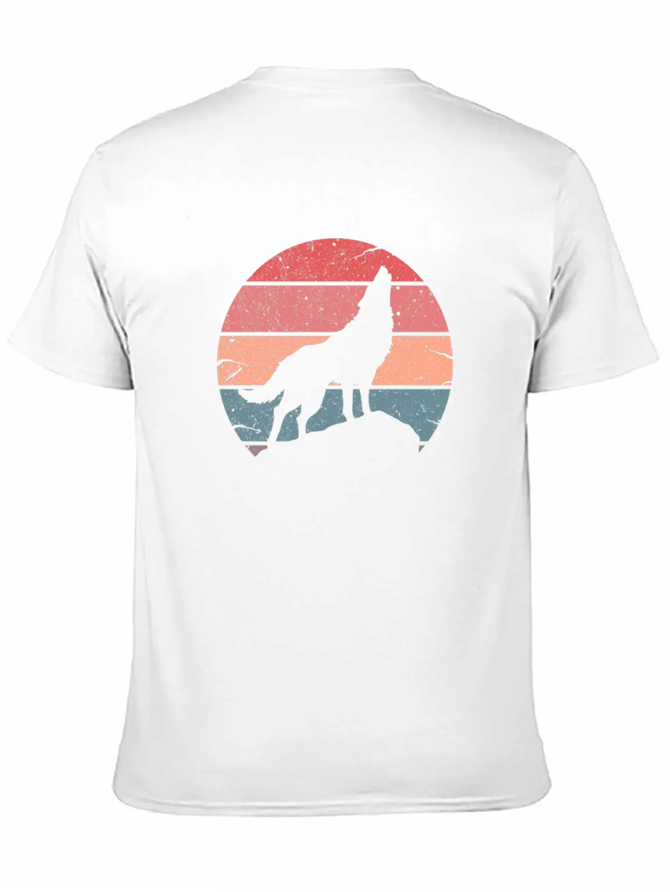 Wolf Howling Retro Relaxed Everyday Tee – Lightweight And Durable Cotton