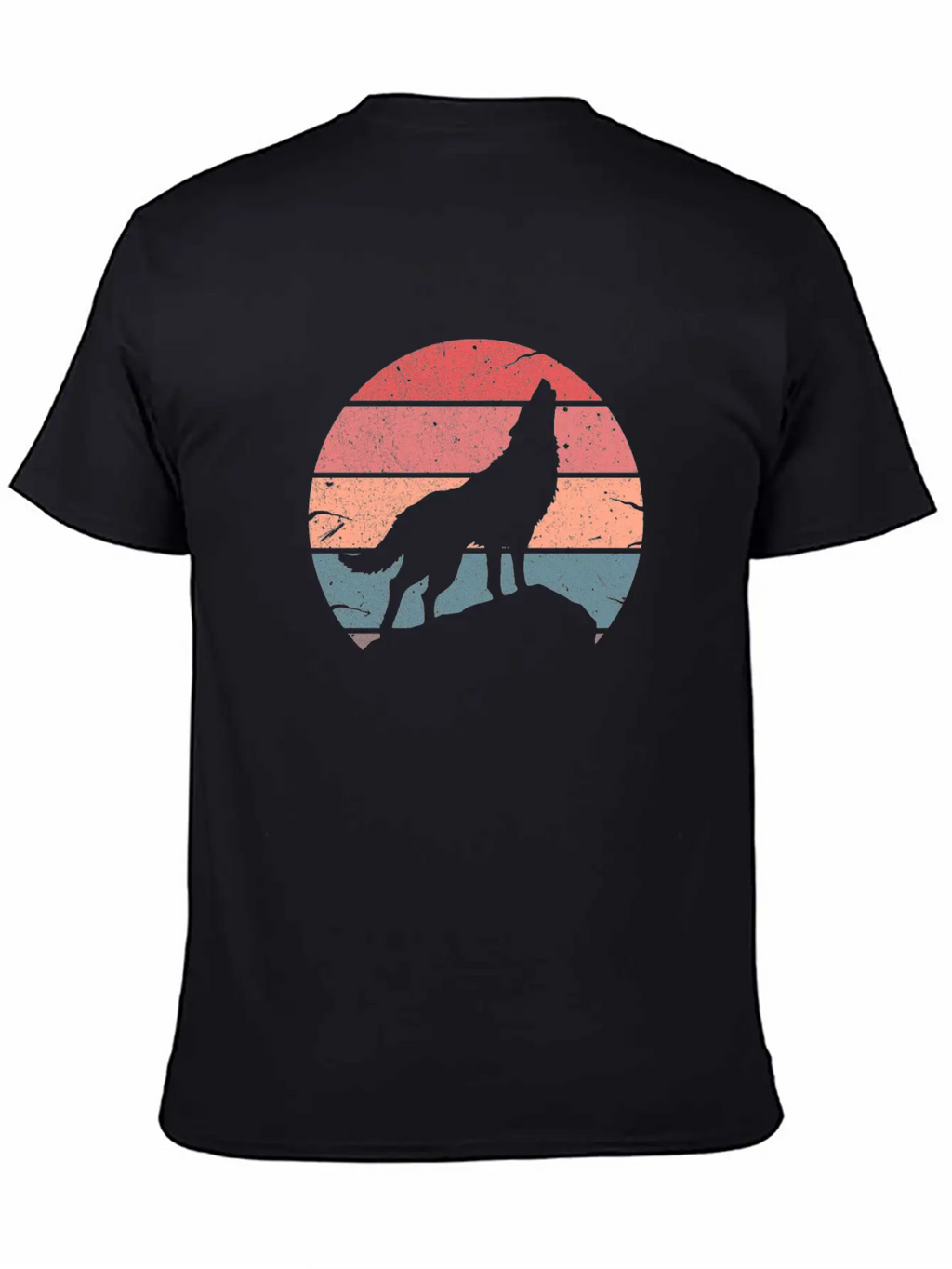 Wolf Howling Retro Relaxed Everyday Tee – Lightweight And Durable Cotton