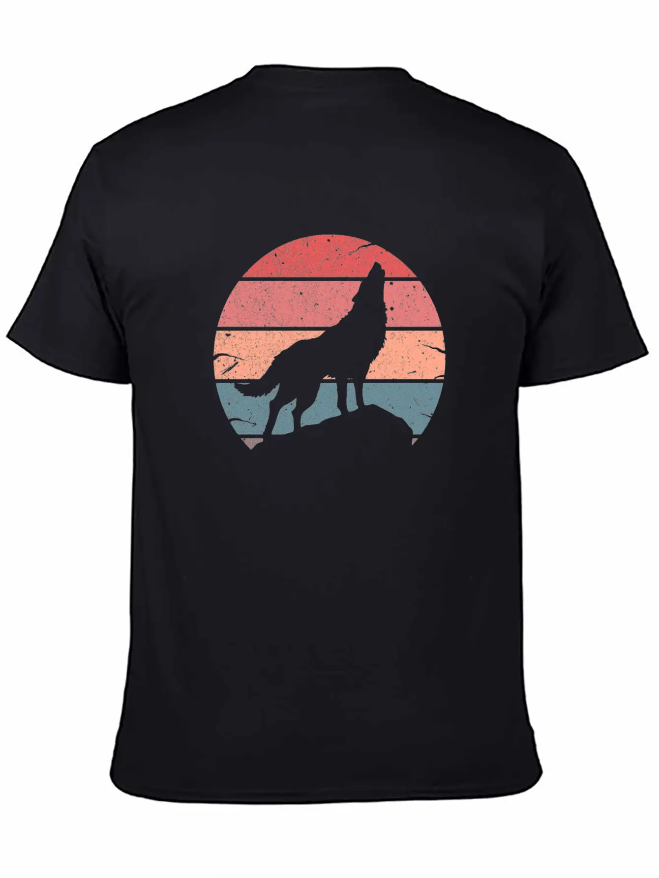 Wolf Howling Retro Relaxed Everyday Tee – Lightweight And Durable Cotton