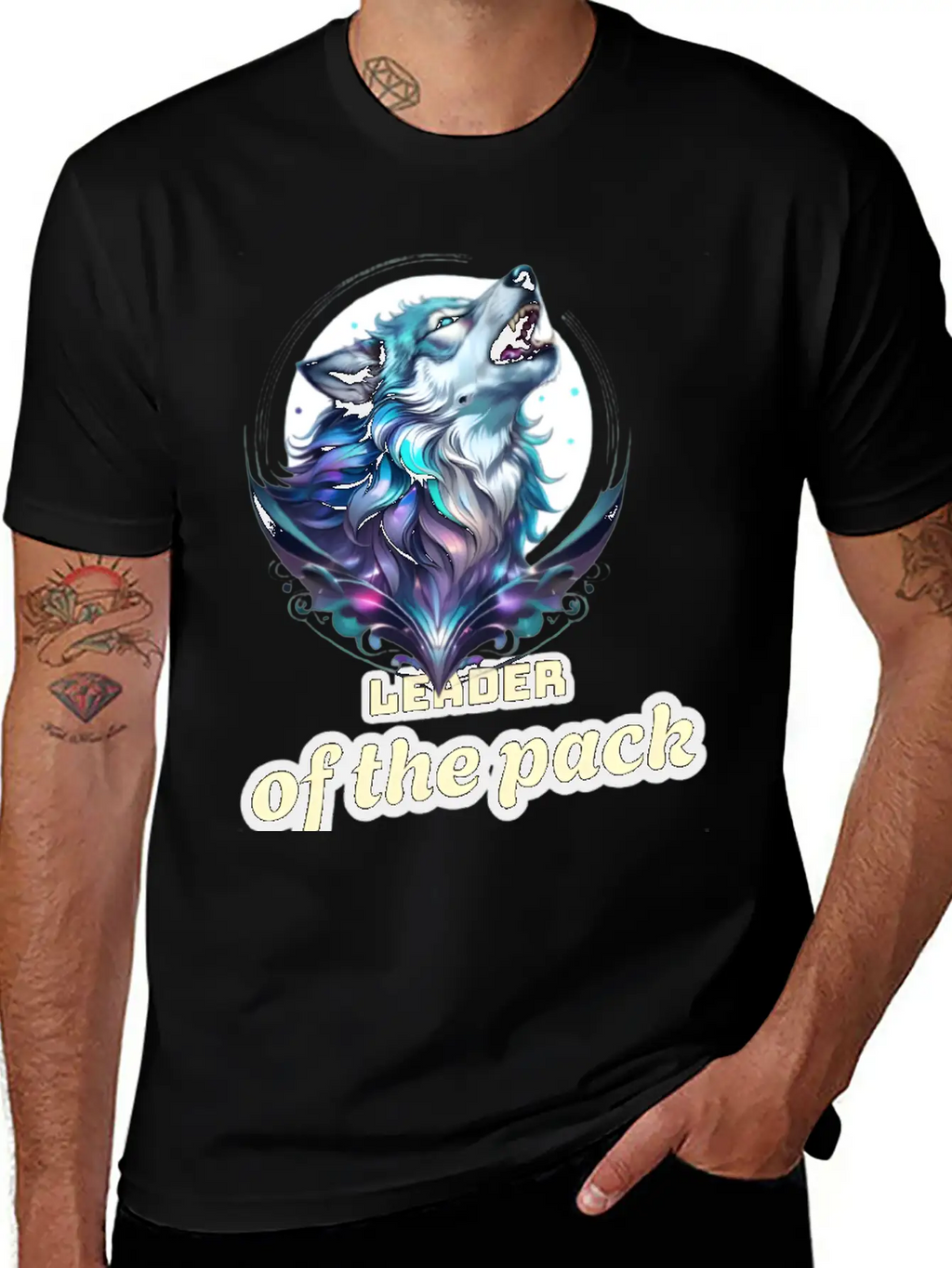 Wolf Leader Of The Pack – Alpha Wildlife Art Breathable Graphic T-Shirt – Perfect For Casual Days