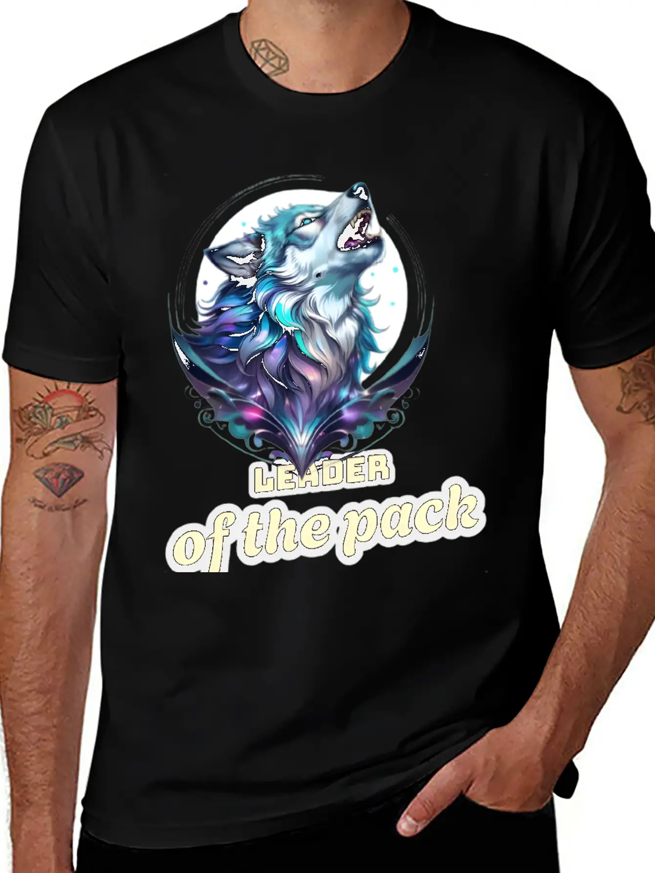 Wolf Leader Of The Pack – Alpha Wildlife Art Breathable Graphic T-Shirt – Perfect For Casual Days