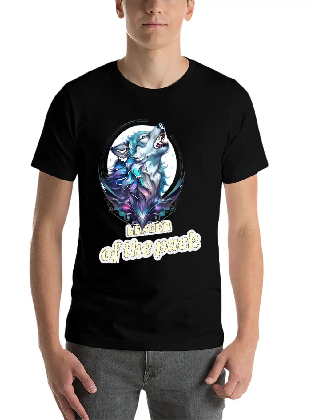 Wolf Leader Of The Pack – Alpha Wildlife Art Breathable Graphic T-Shirt – Perfect For Casual Days
