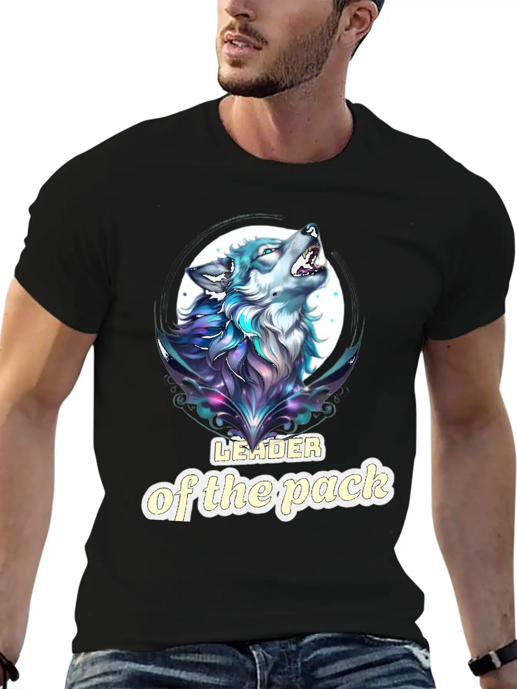 Wolf Leader Of The Pack – Alpha Wildlife Art Breathable Graphic T-Shirt – Perfect For Casual Days