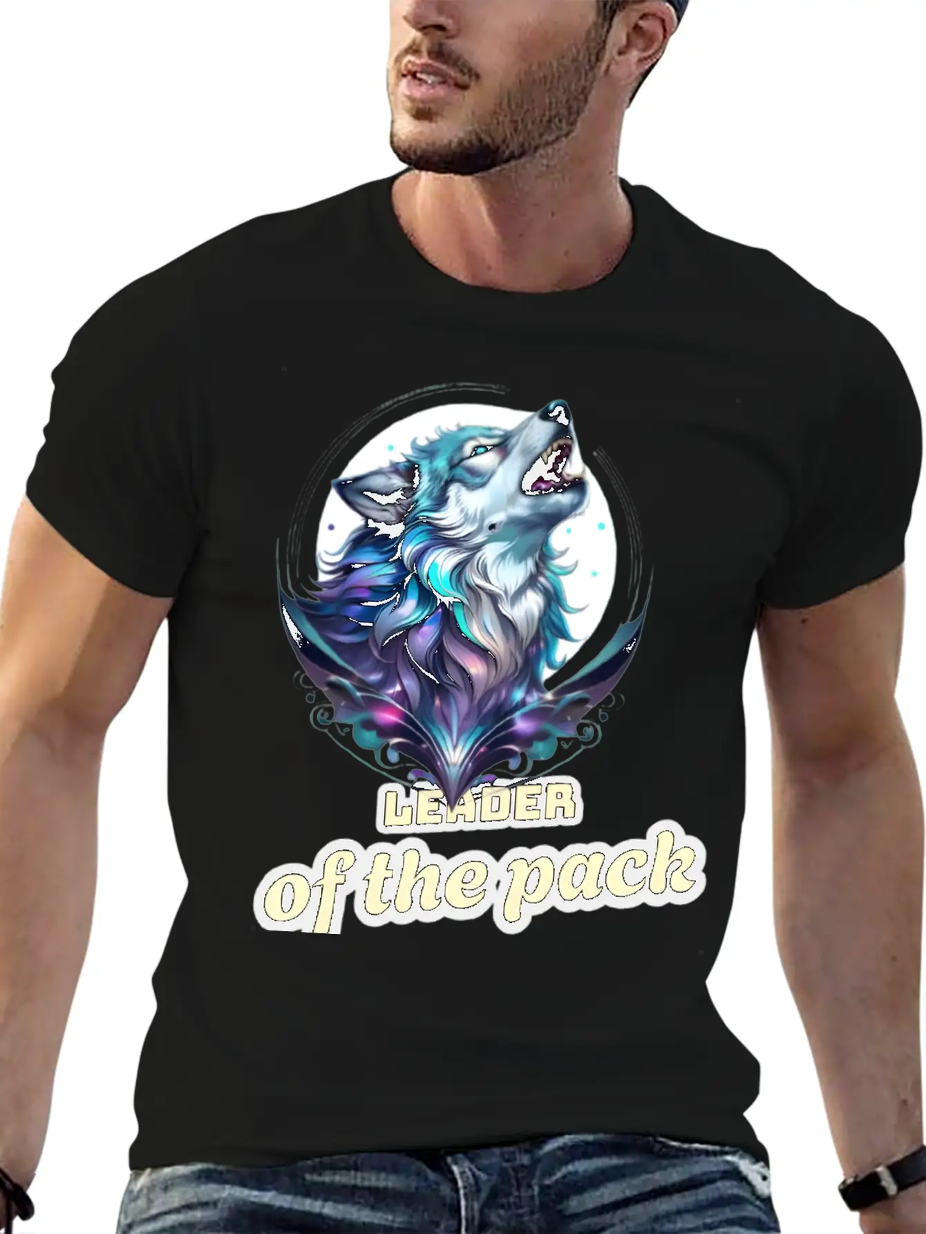 Wolf Leader Of The Pack – Alpha Wildlife Art Breathable Graphic T-Shirt – Perfect For Casual Days
