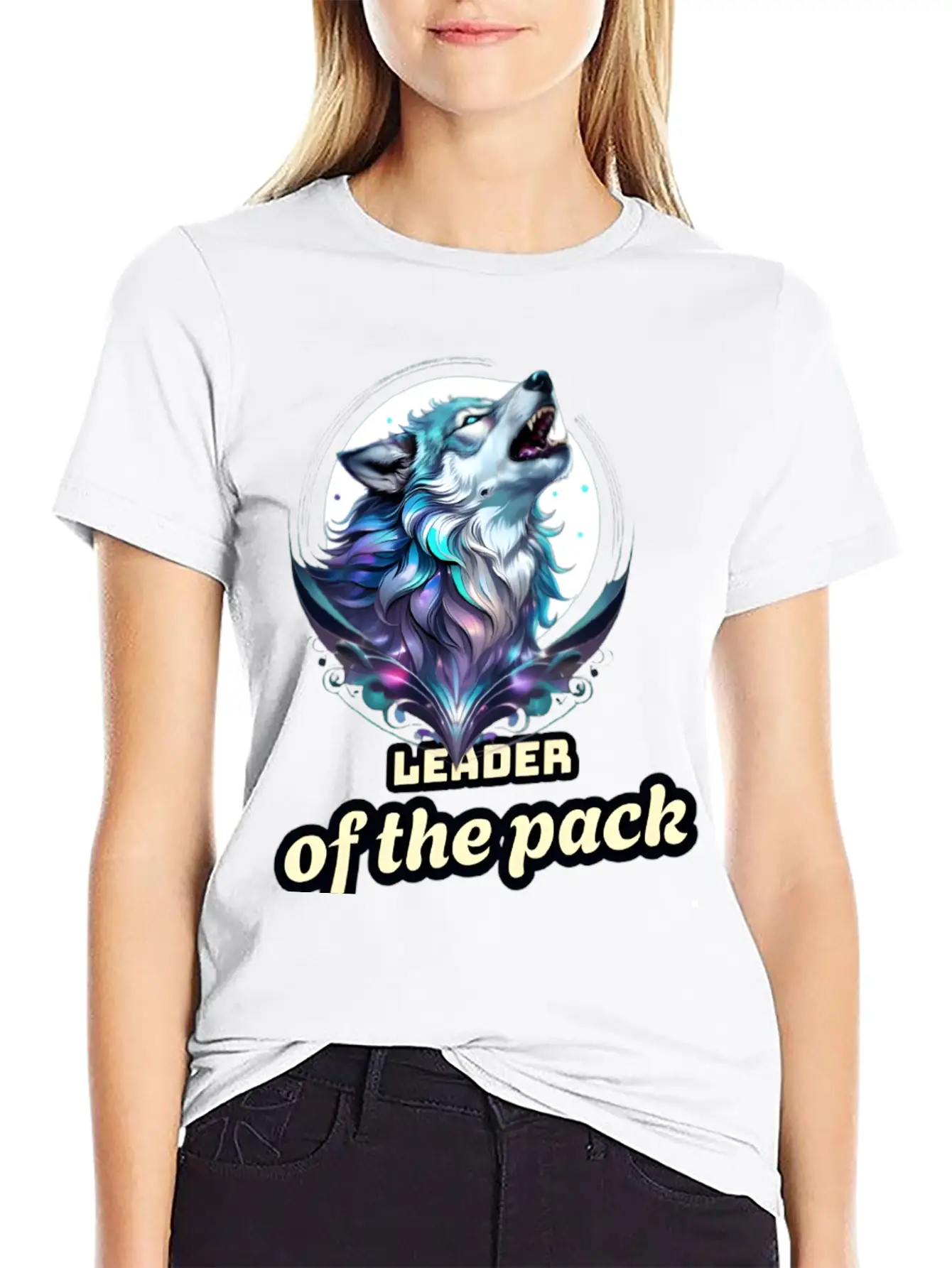 Wolf Leader Of The Pack – Alpha Wildlife Art Breathable Graphic T-Shirt – Perfect For Casual Days